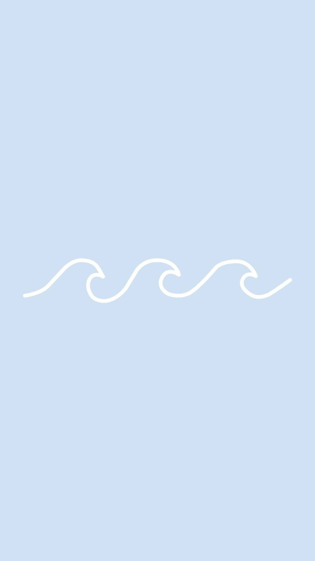 Baby Blue Little Waves Background