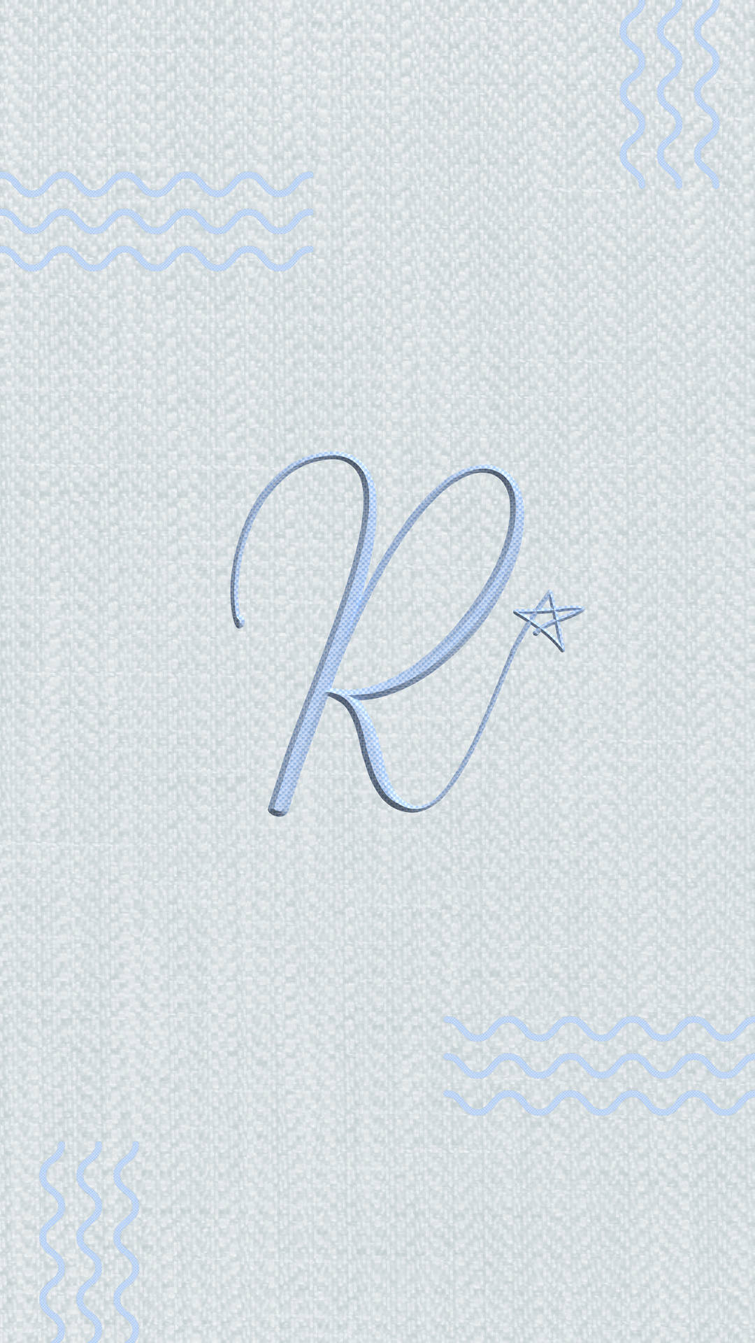 Baby Blue R Alphabet Background