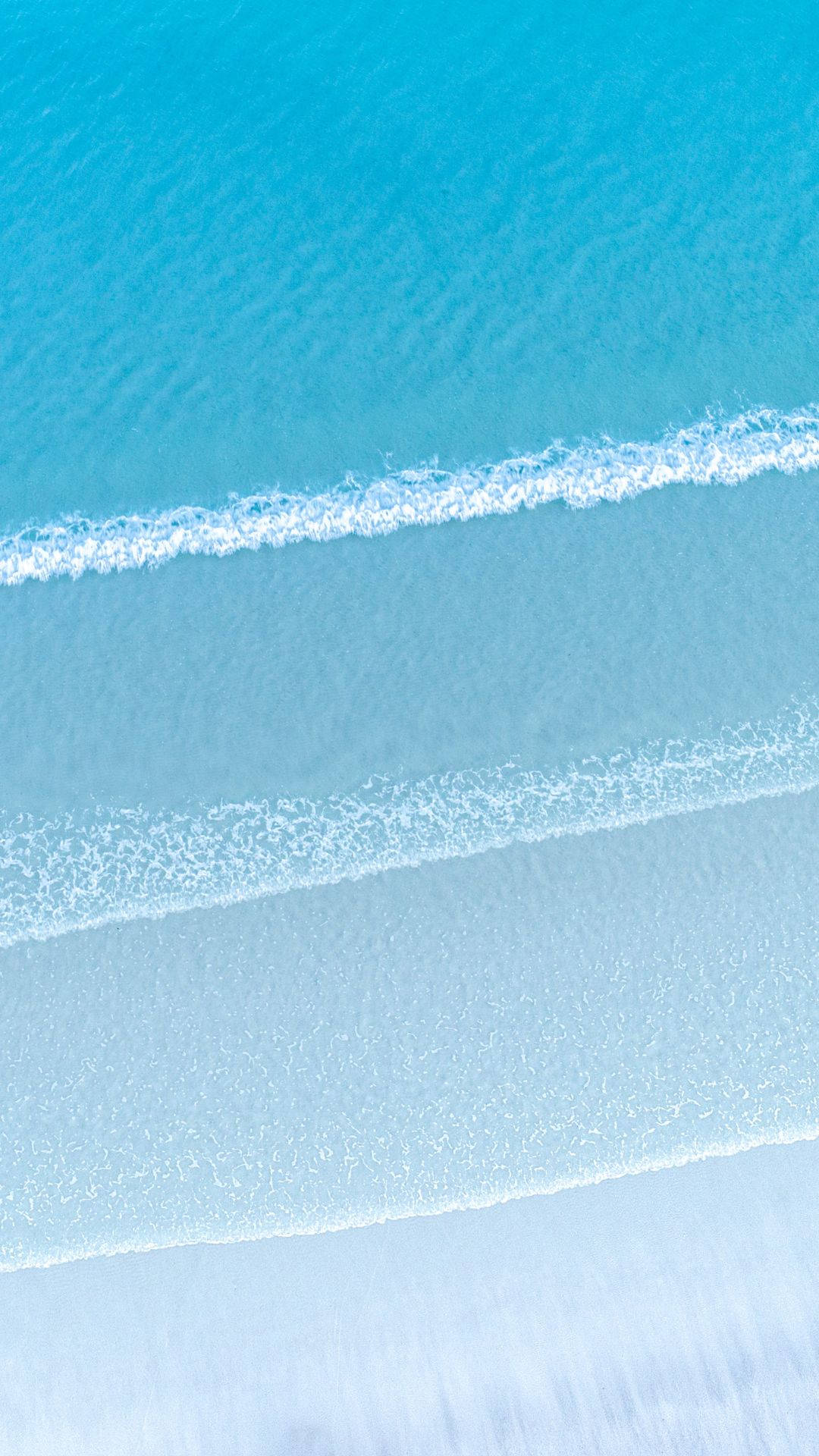 Baby Blue Sea Waves Background