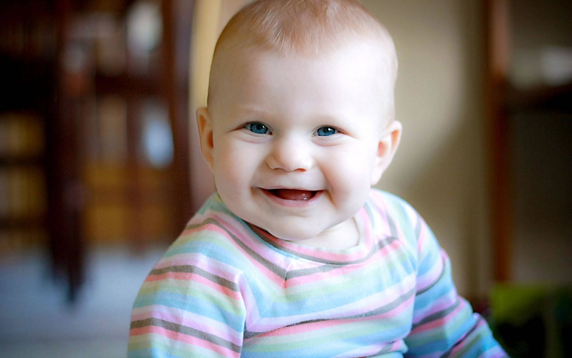 Baby Boy With Adorable Smile Background