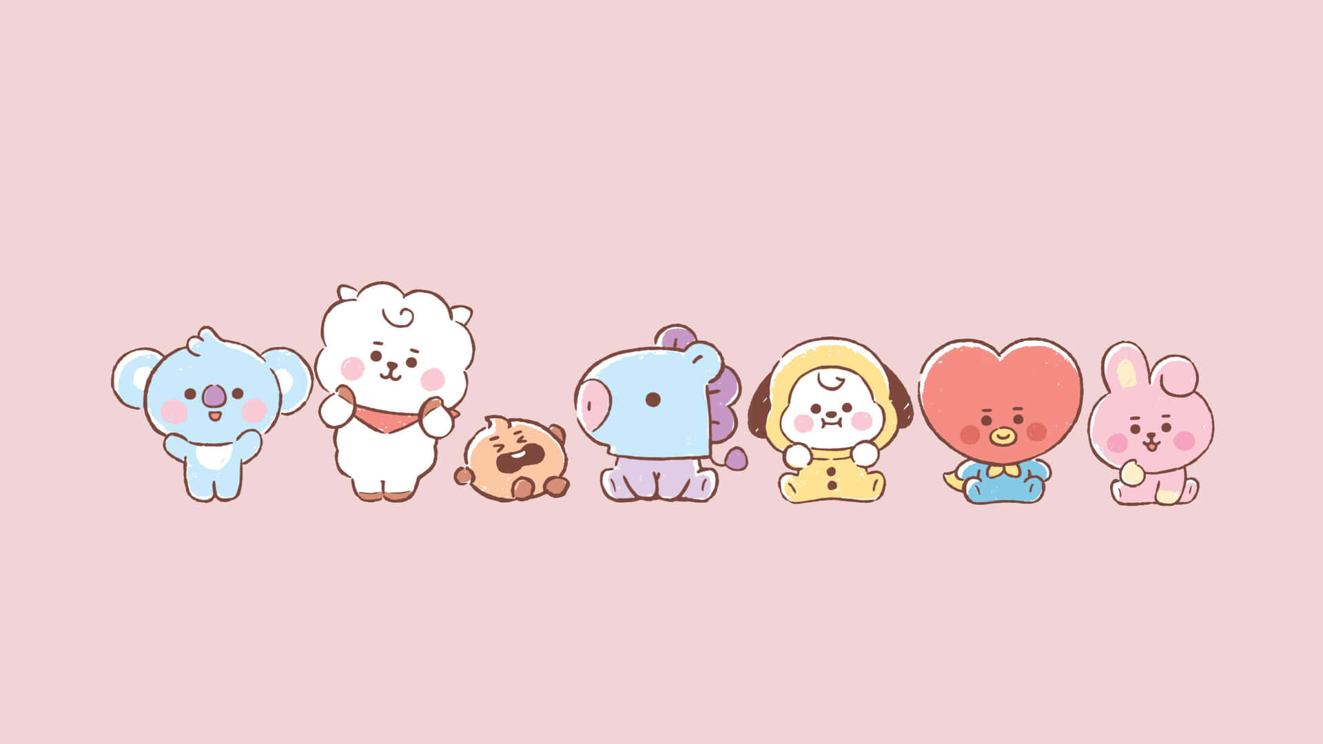 Baby Bt21 4k Background