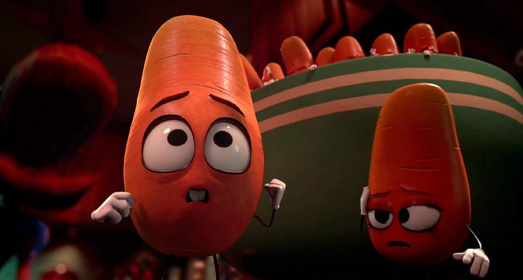 Baby Carrots Sausage Party Background