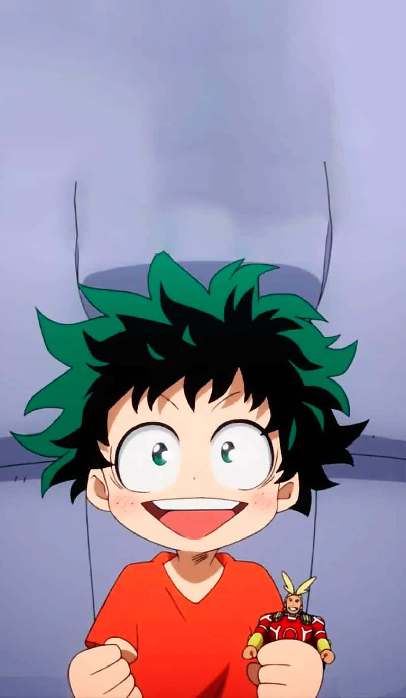 Baby Deku Bravely Facing A New Challenge. Background