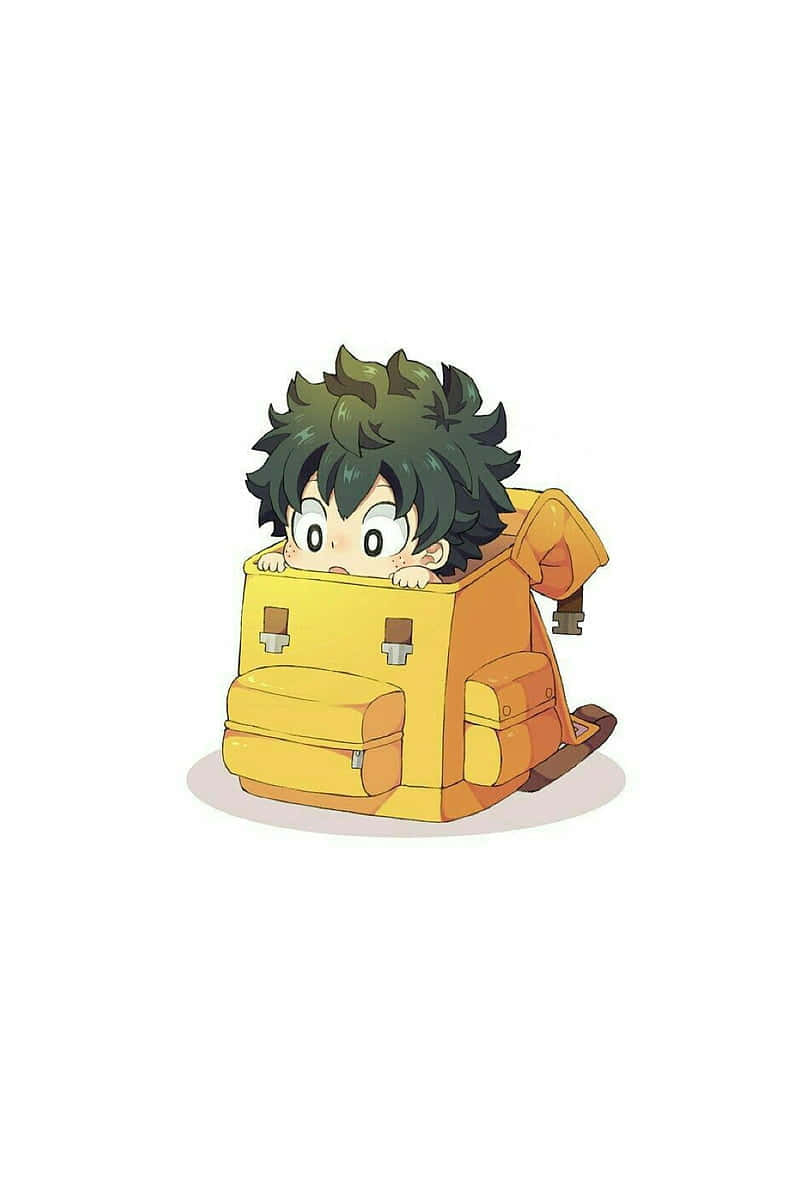 Baby Deku In His Iconic Outfit Background