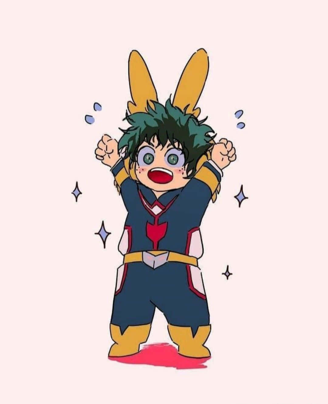 Baby Deku Taking A Break Background