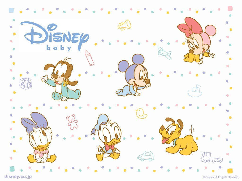 Baby Disney Pluto And Friends Background