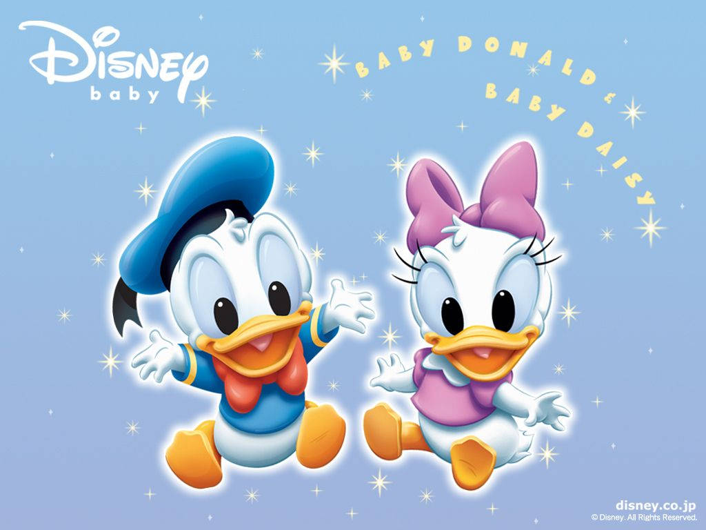 Baby Donald Duck And Daisy Duck Background