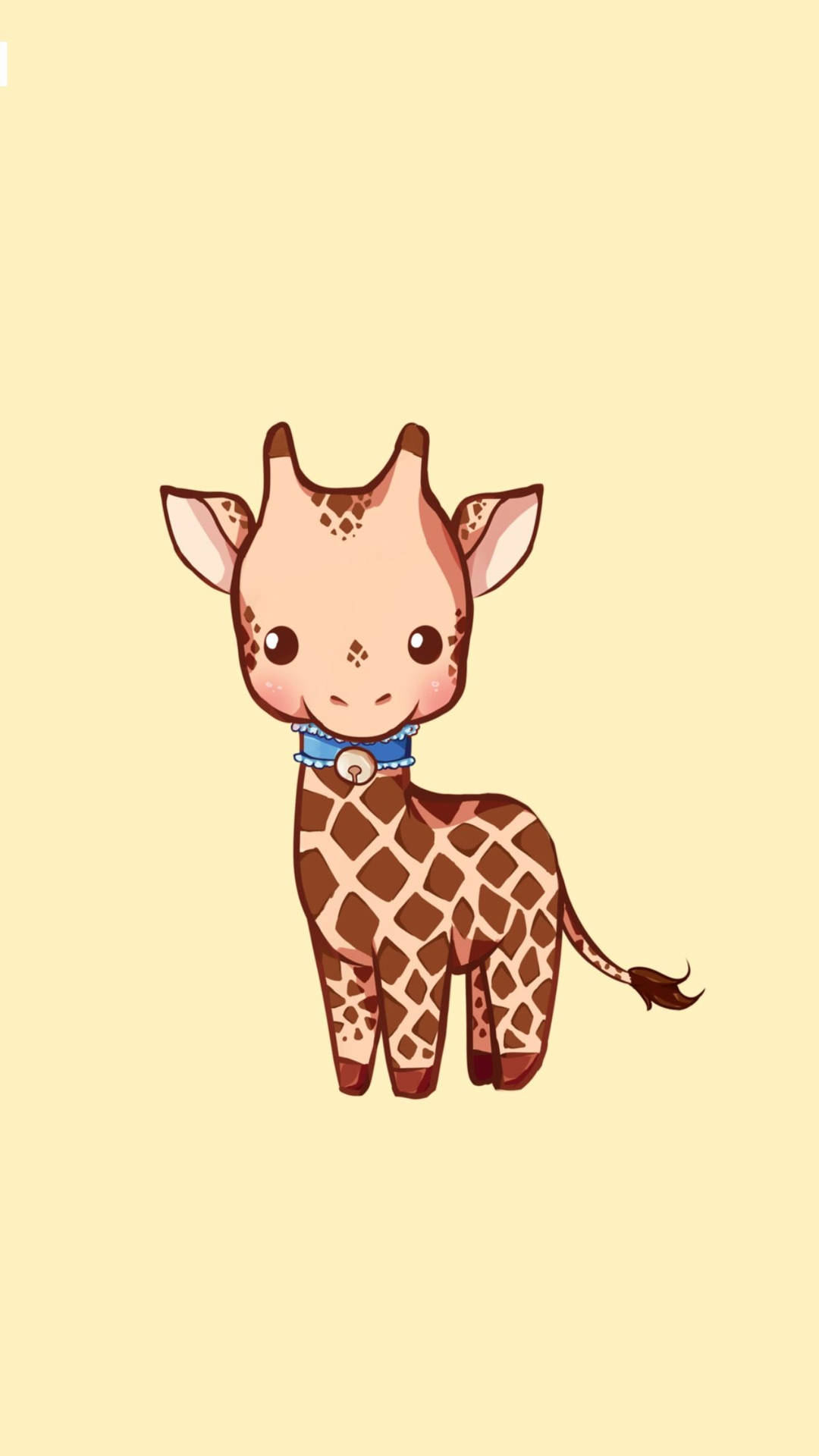 Baby Giraffe Vector Art Background