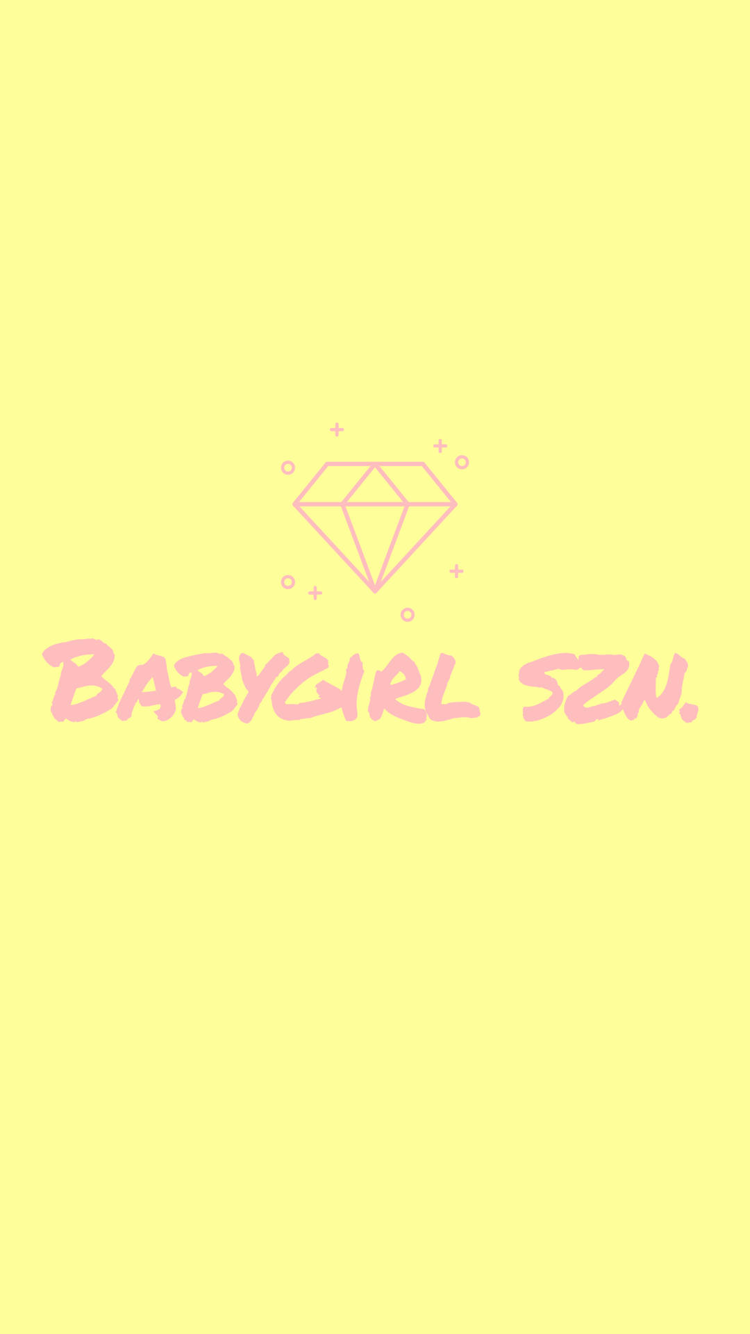 Baby Girl Aesthetic Diamond Yellow Season Background