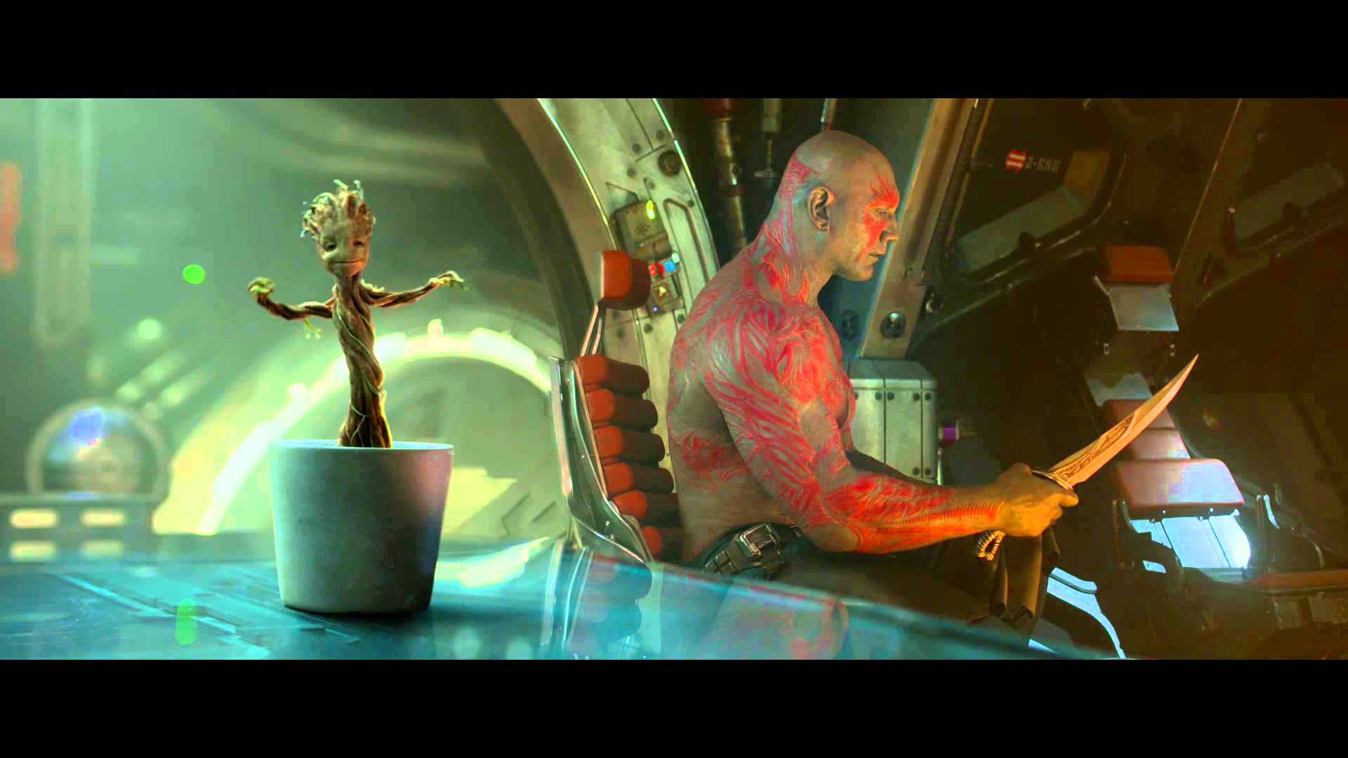 Baby Groot And Drax Background
