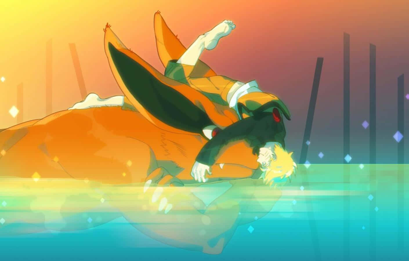 Baby Kurama, The Adorable, Pint-sized Version Of The Powerful Nine-tailed Fox Spirits From The Naruto Series. Background
