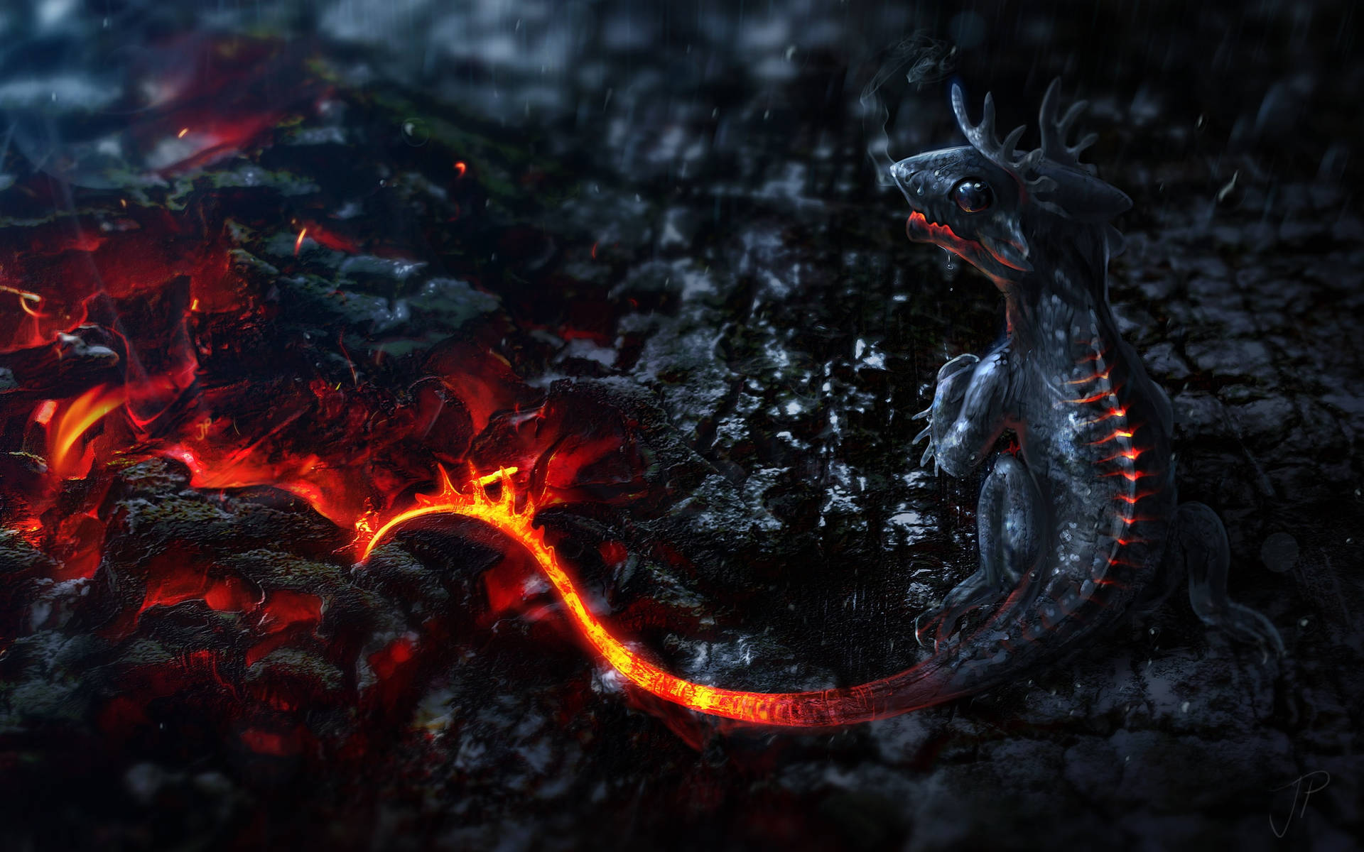 Baby Lava Dragon