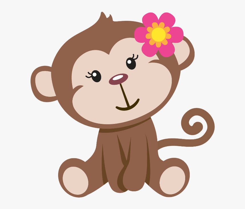 Baby Monkey Sitting Background