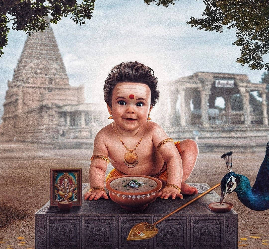 Baby Murugan Hindu God Of Victory Background