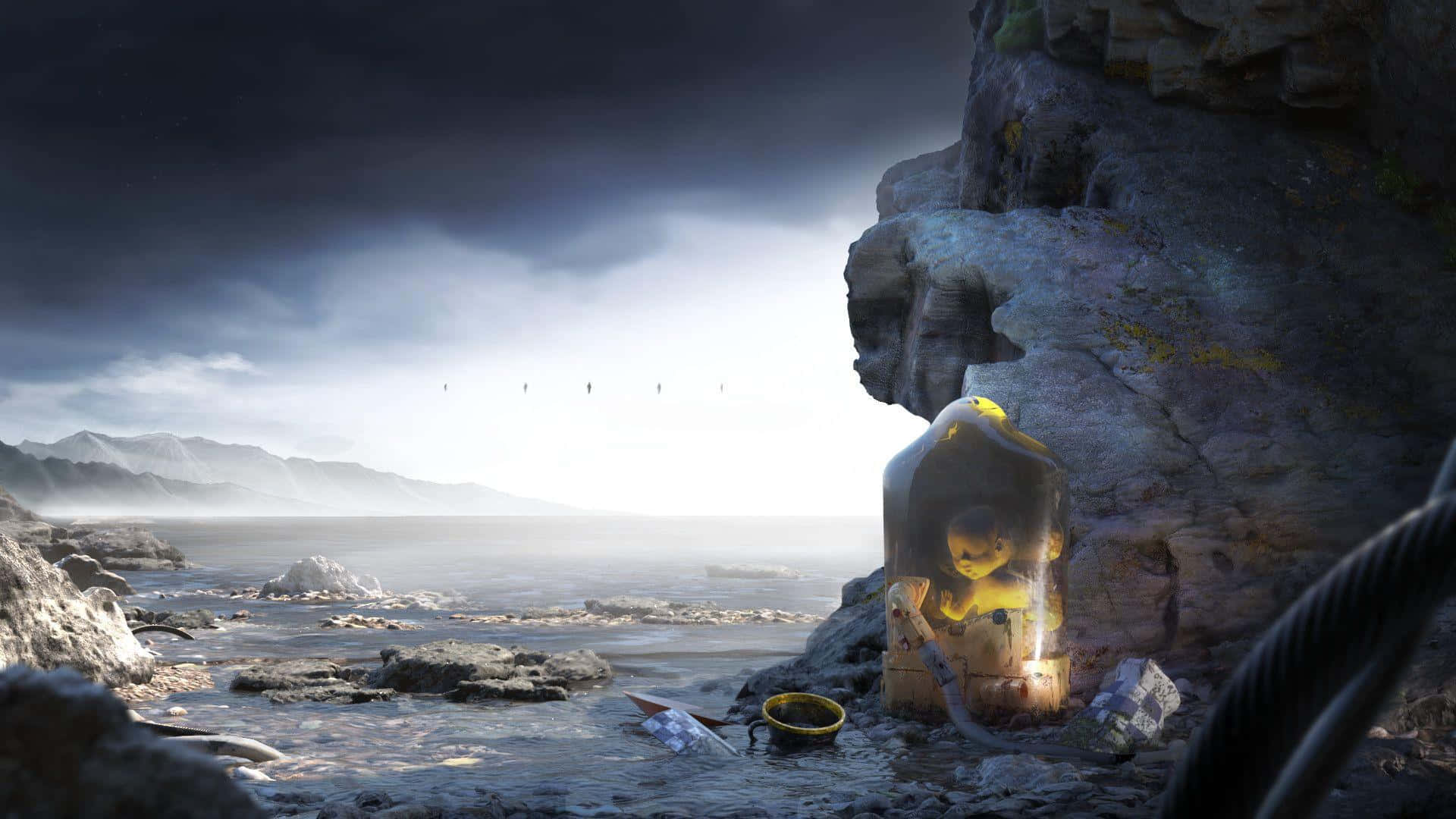 Baby On Cliff Death Stranding Pc Background