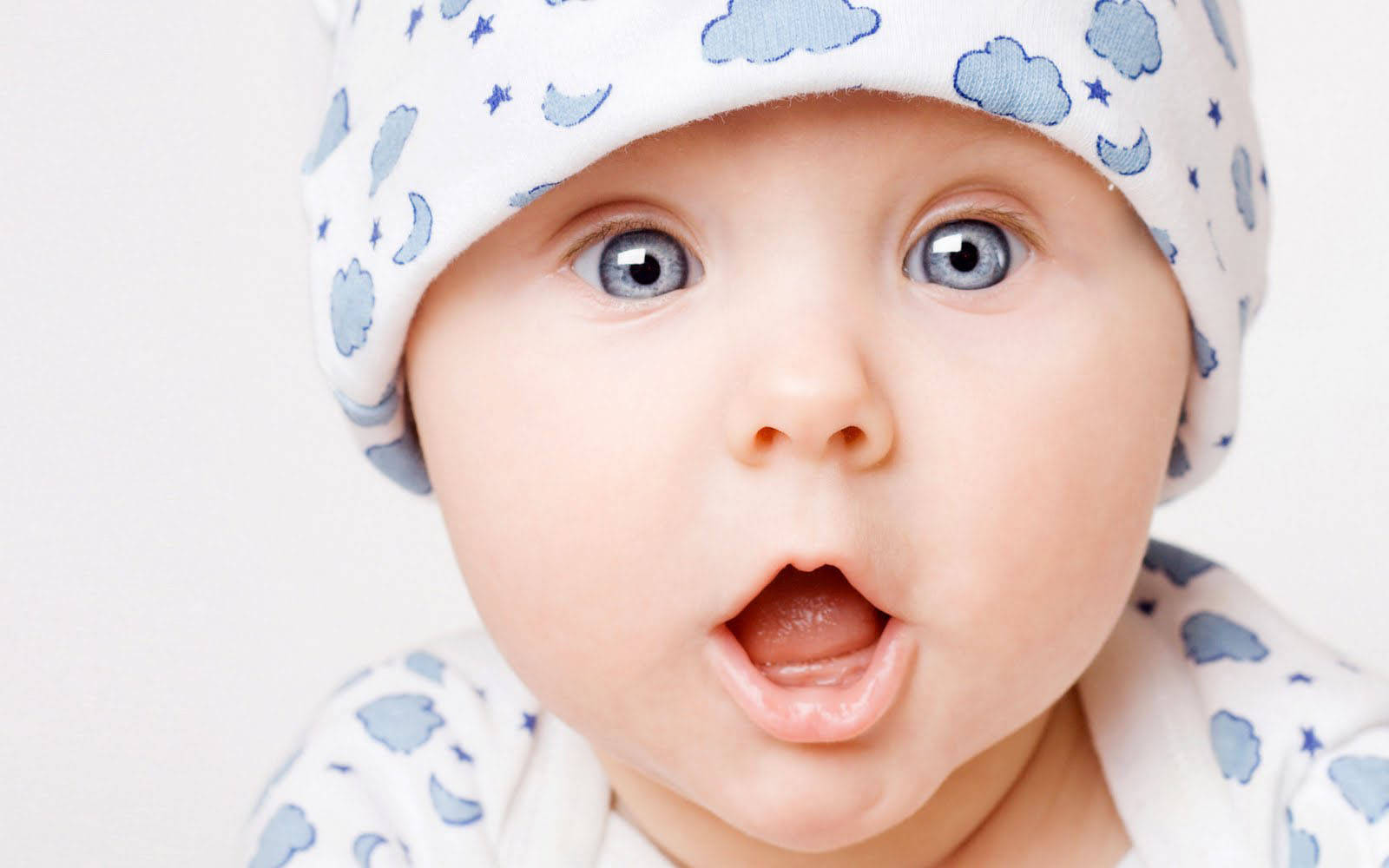 Baby Photography Toddler With Blue Eyes Background