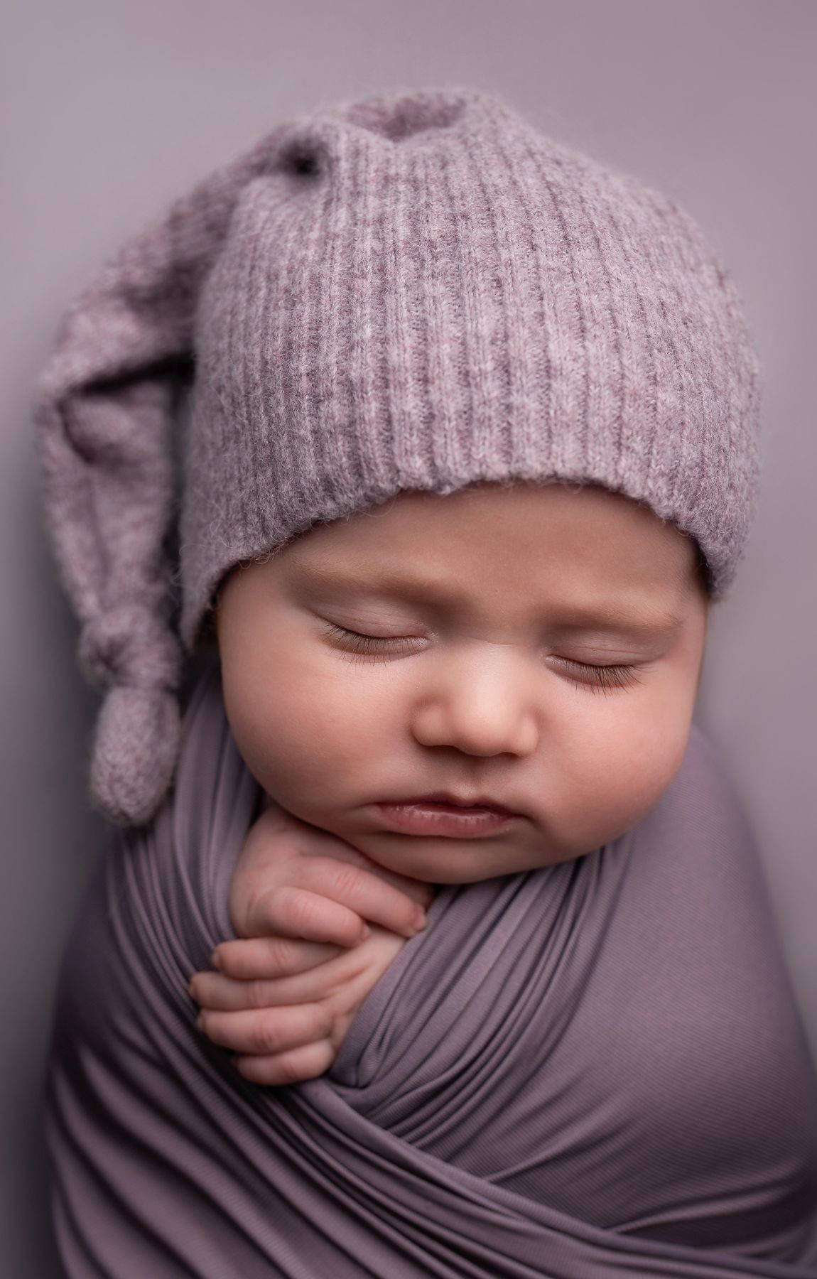 Baby Photography Wrapped In A Blanket Background