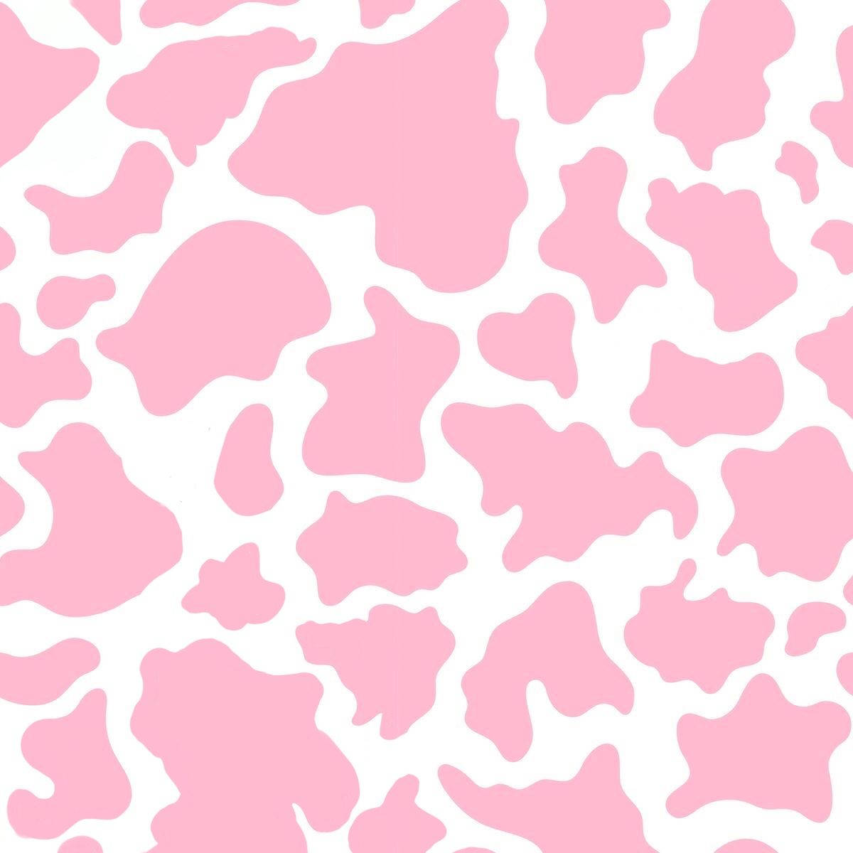 Baby Pink Cow Print Background