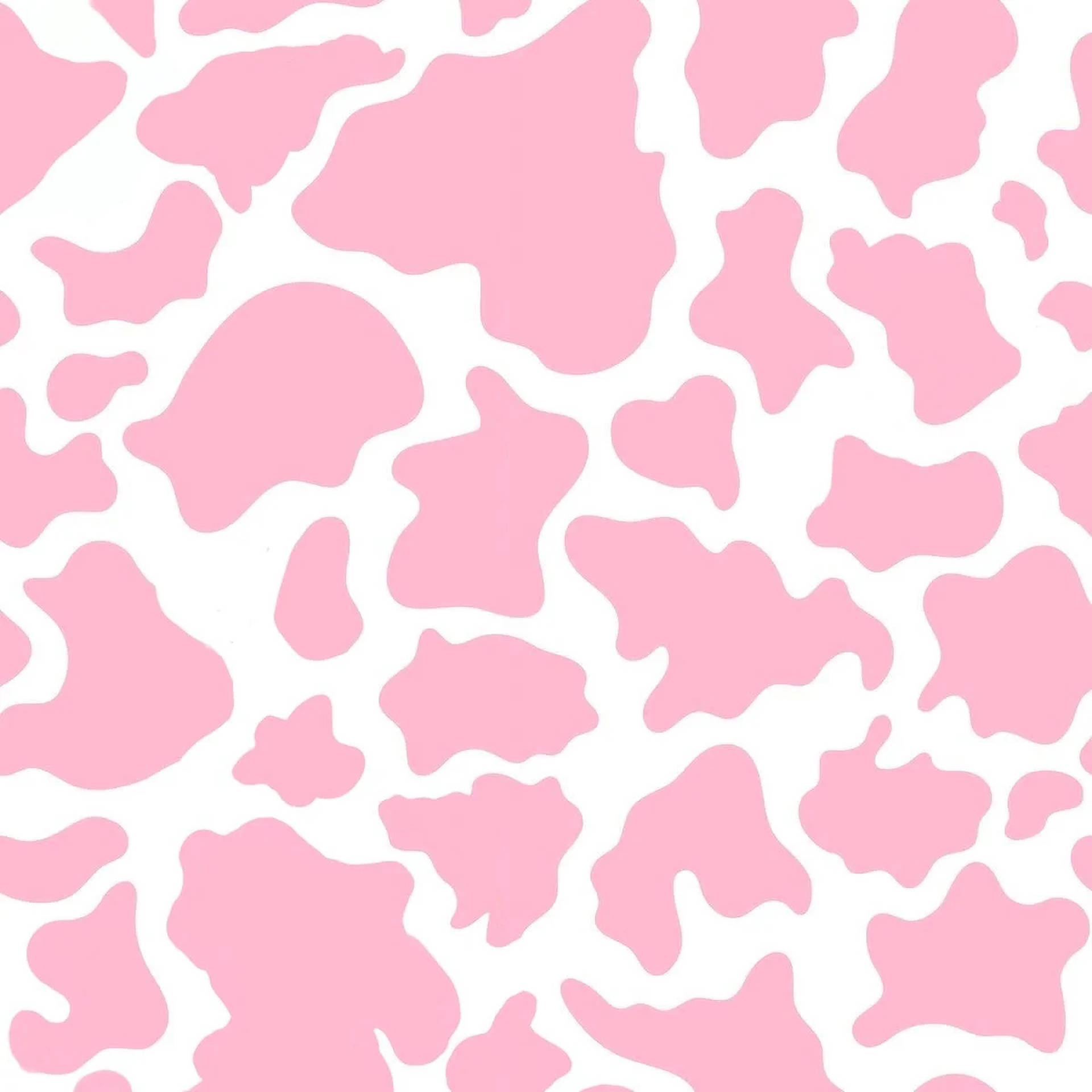 Baby Pink Cow Print Background