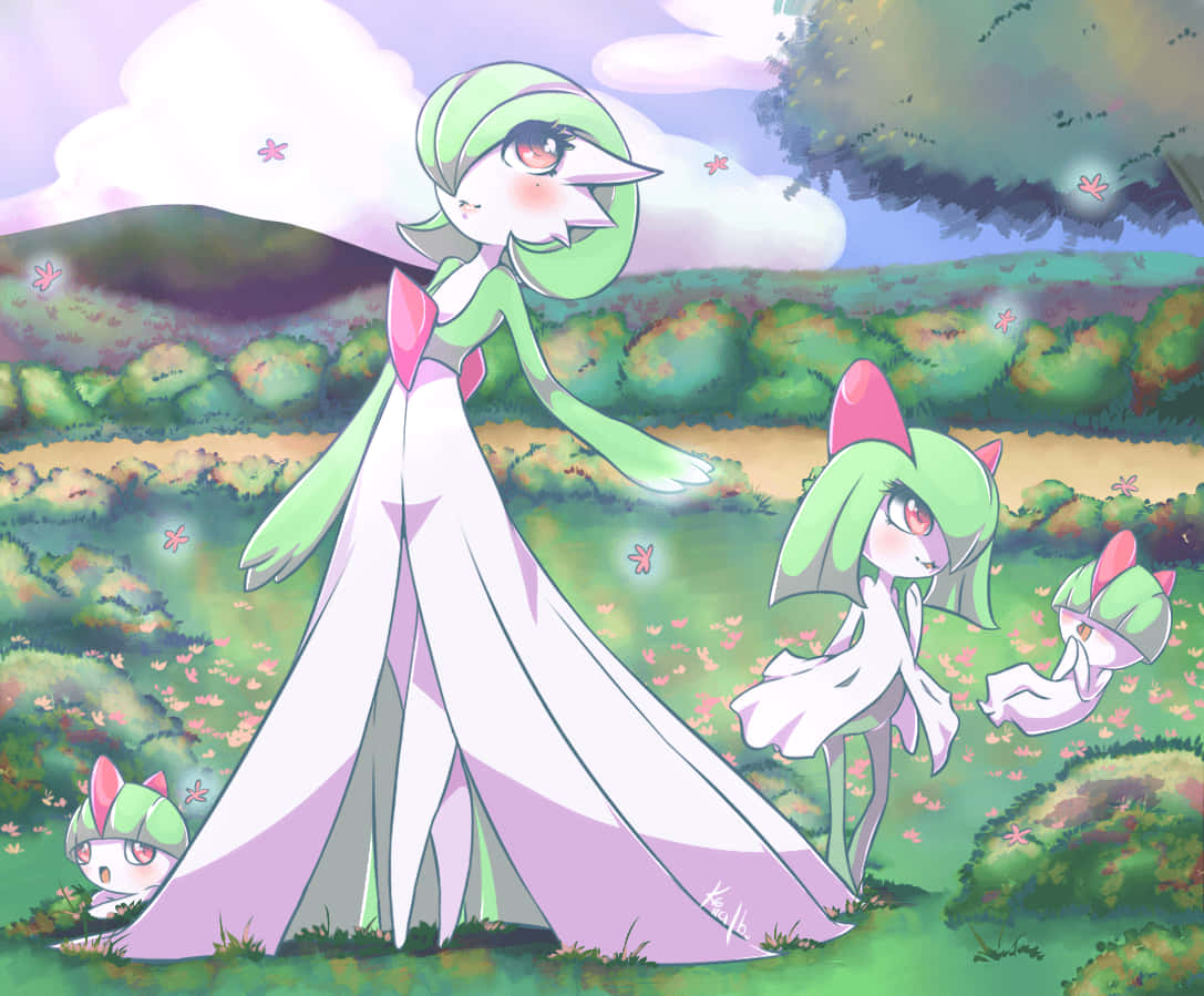 Baby, Ralts, Kirlia, And Gardevoir Background