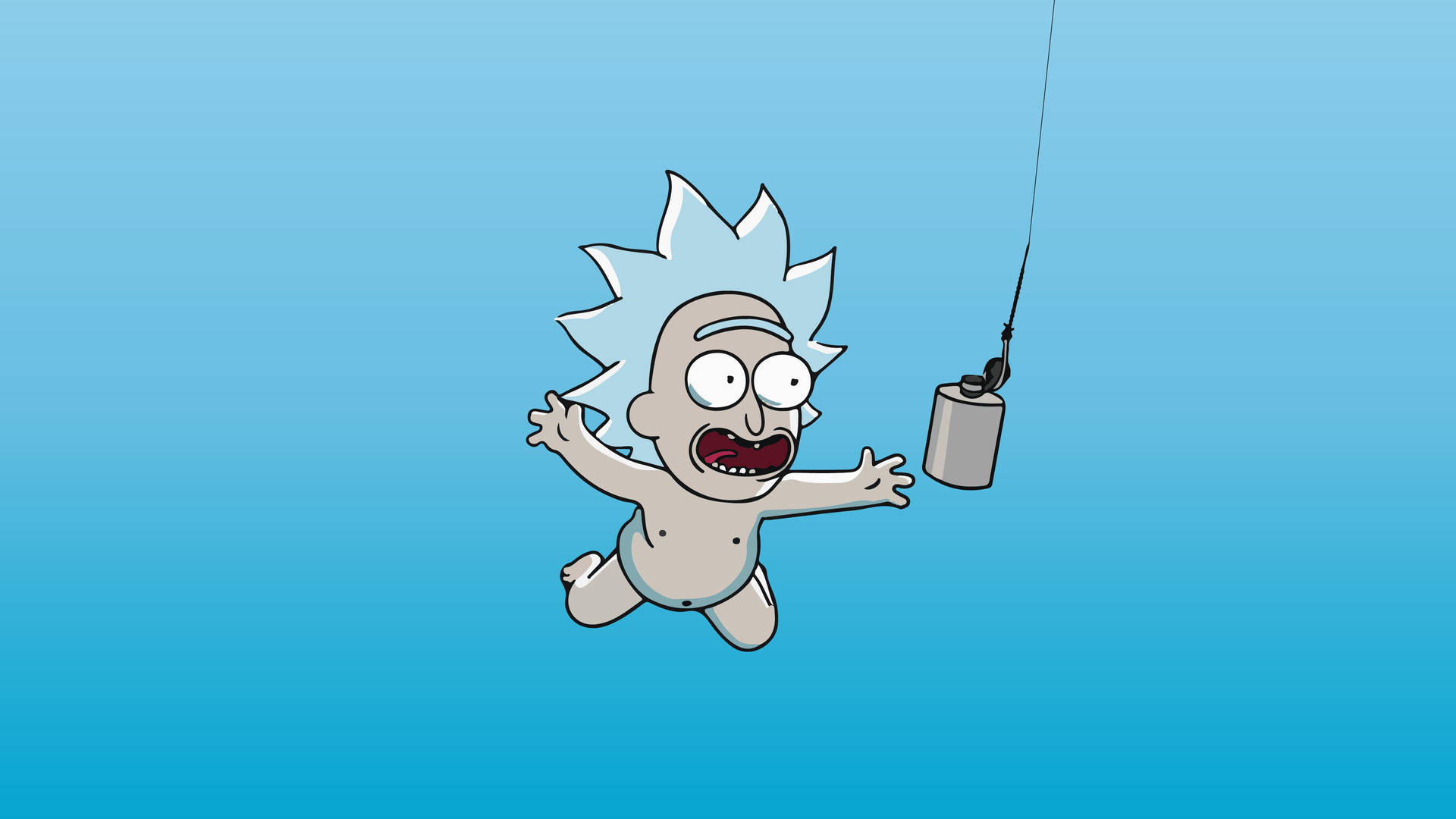 Baby Rick From Rick And Morty Stoner Background
