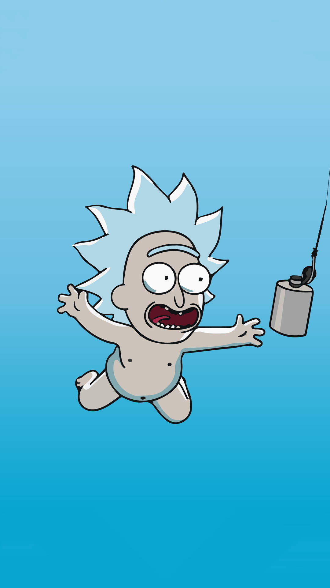 Baby Rick Sanchez Falling