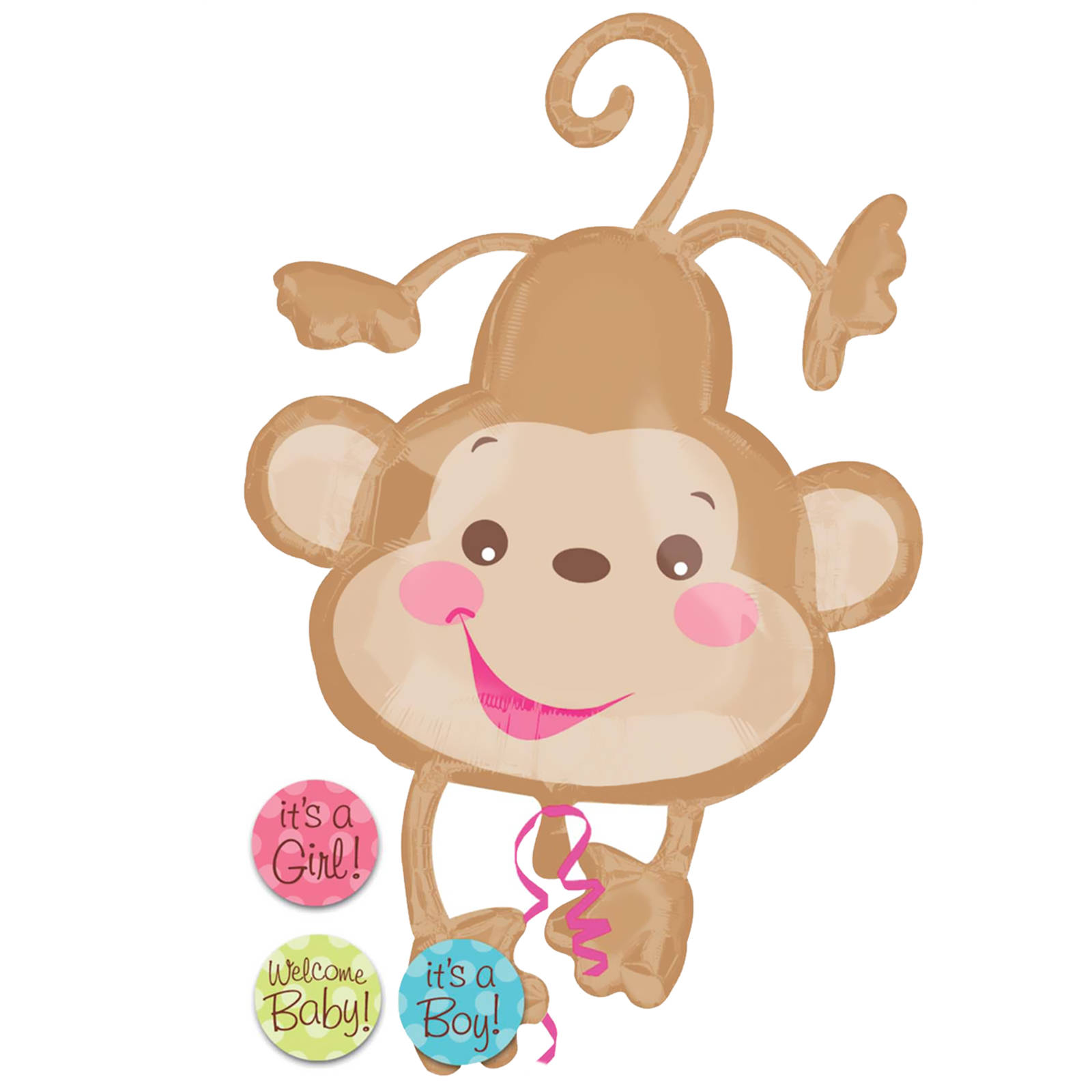 Baby Shower Monkey Background