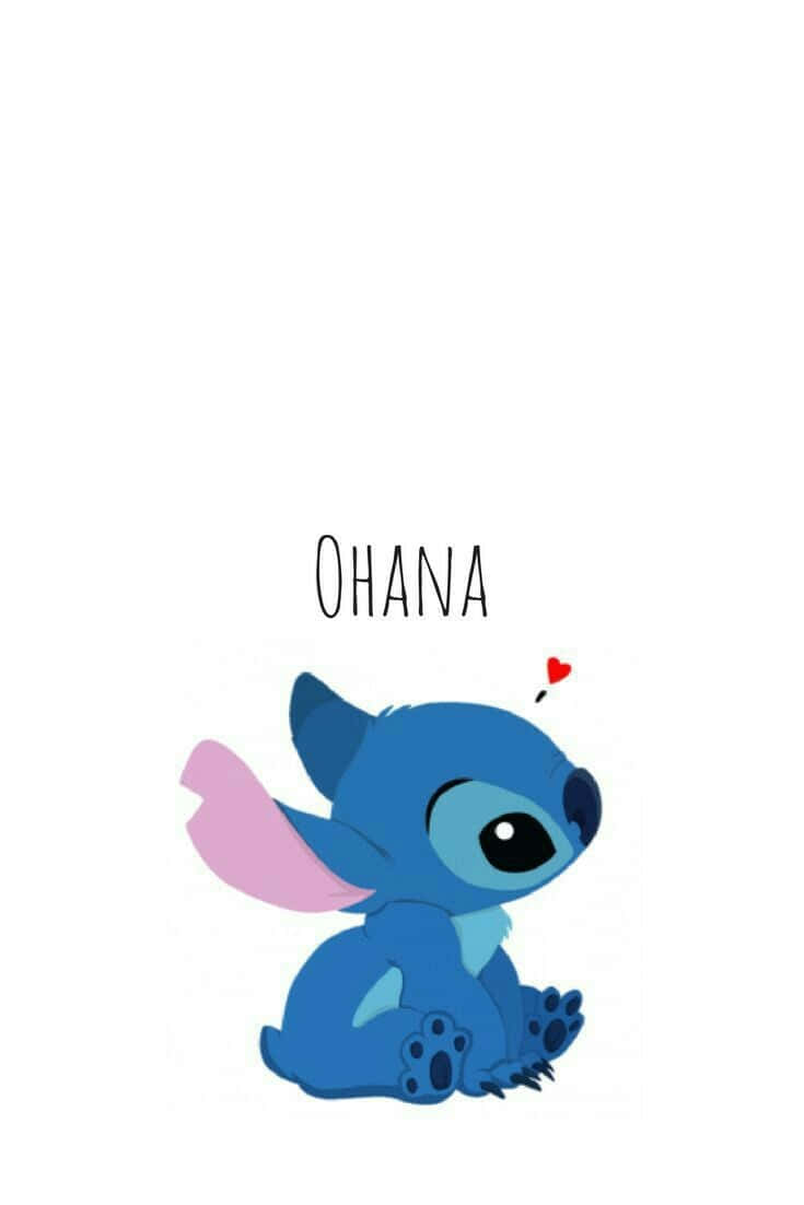 Baby Stitch Showing Their Playful Personality Background