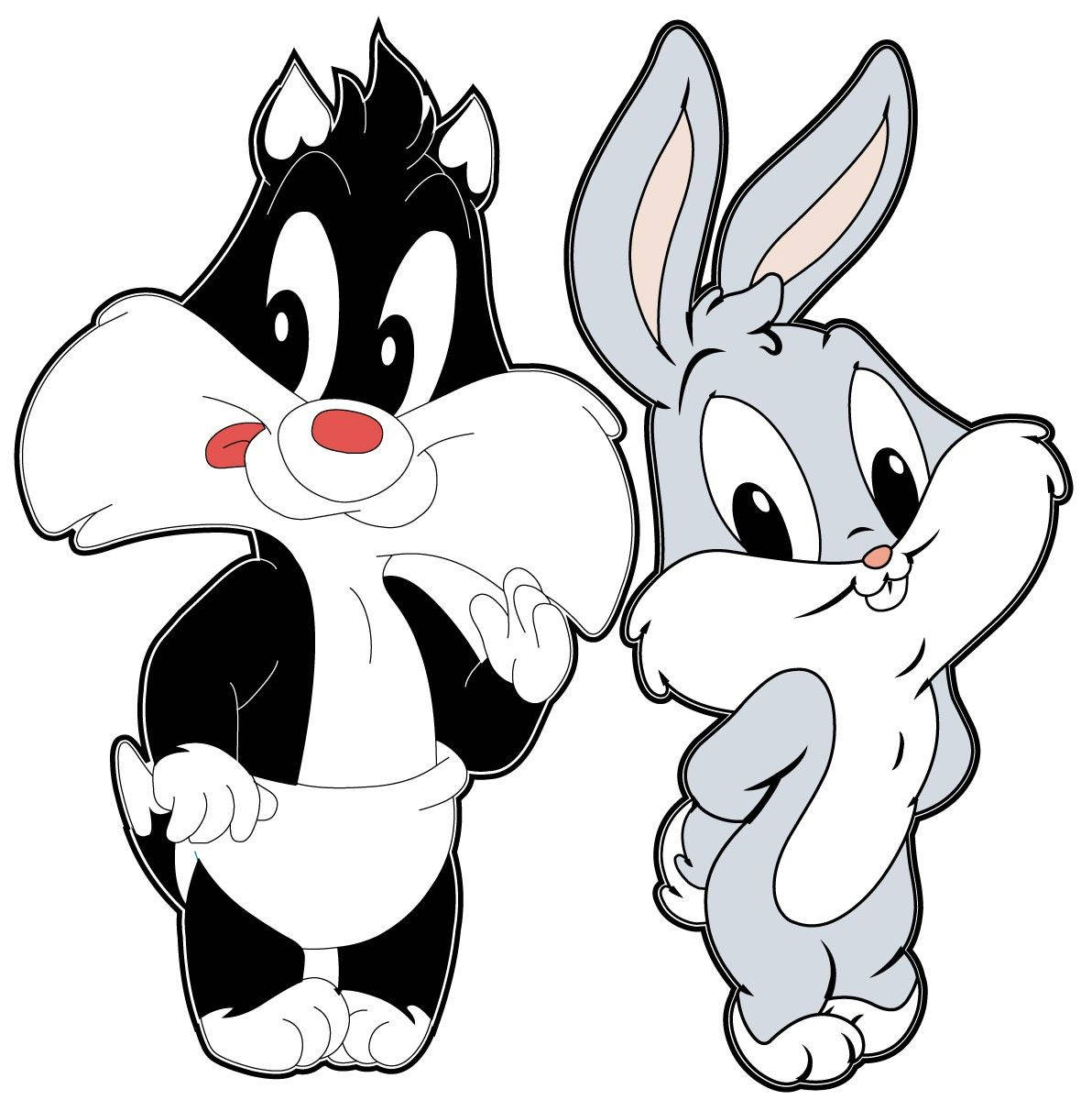 Baby Sylvester And Bugs Bunny