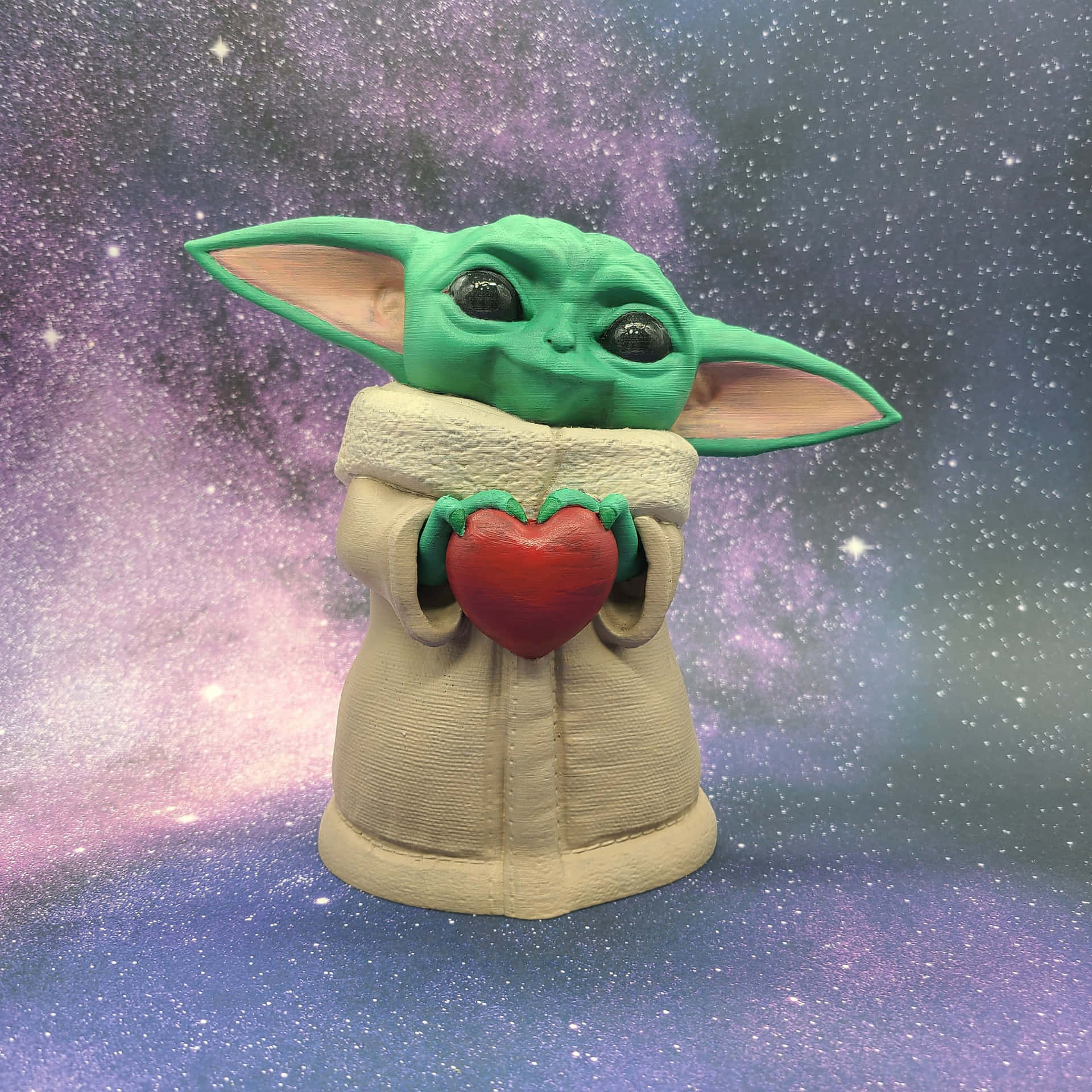 Baby Yoda Aesthetic Holding Stone