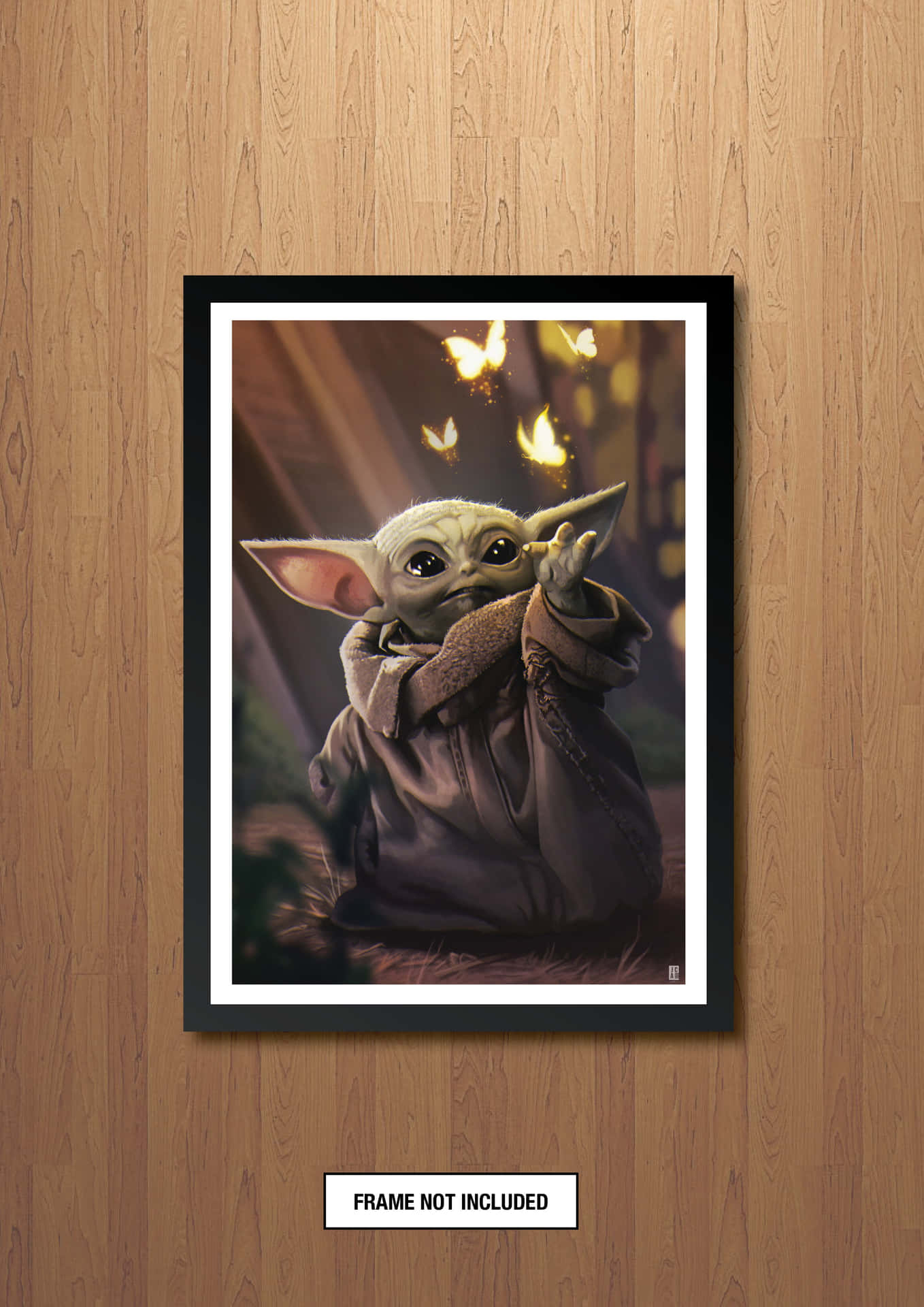 Baby Yoda Aesthetic In Picture Frame