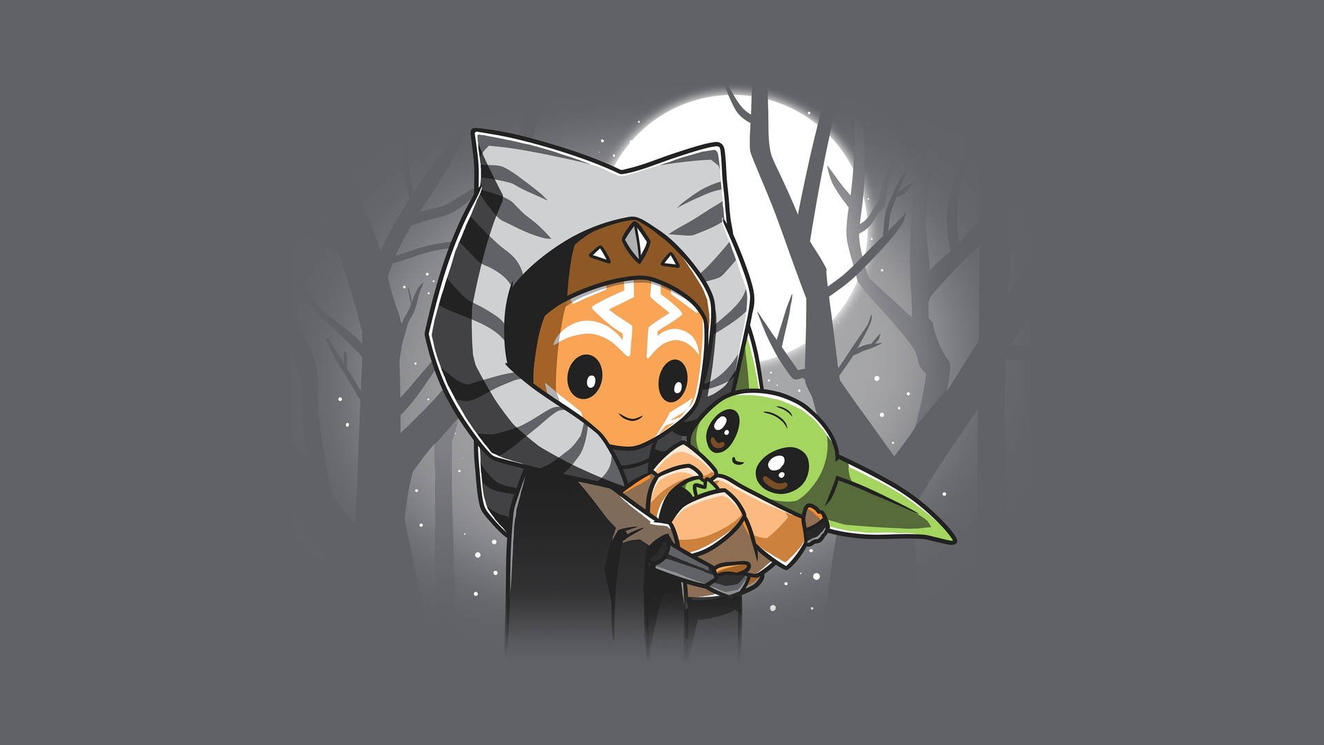 Baby Yoda And Ahsoka Tano Background