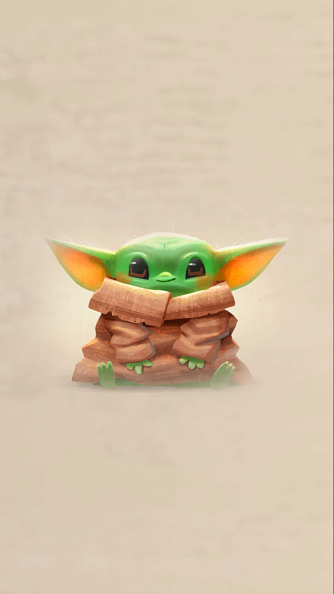 Baby Yoda Looking Adorable On An Iphone