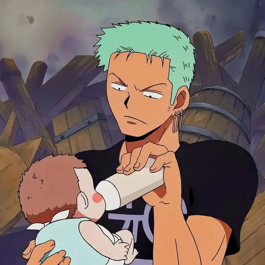 Babysitting Anime Roronoa Zoro Pfp Background