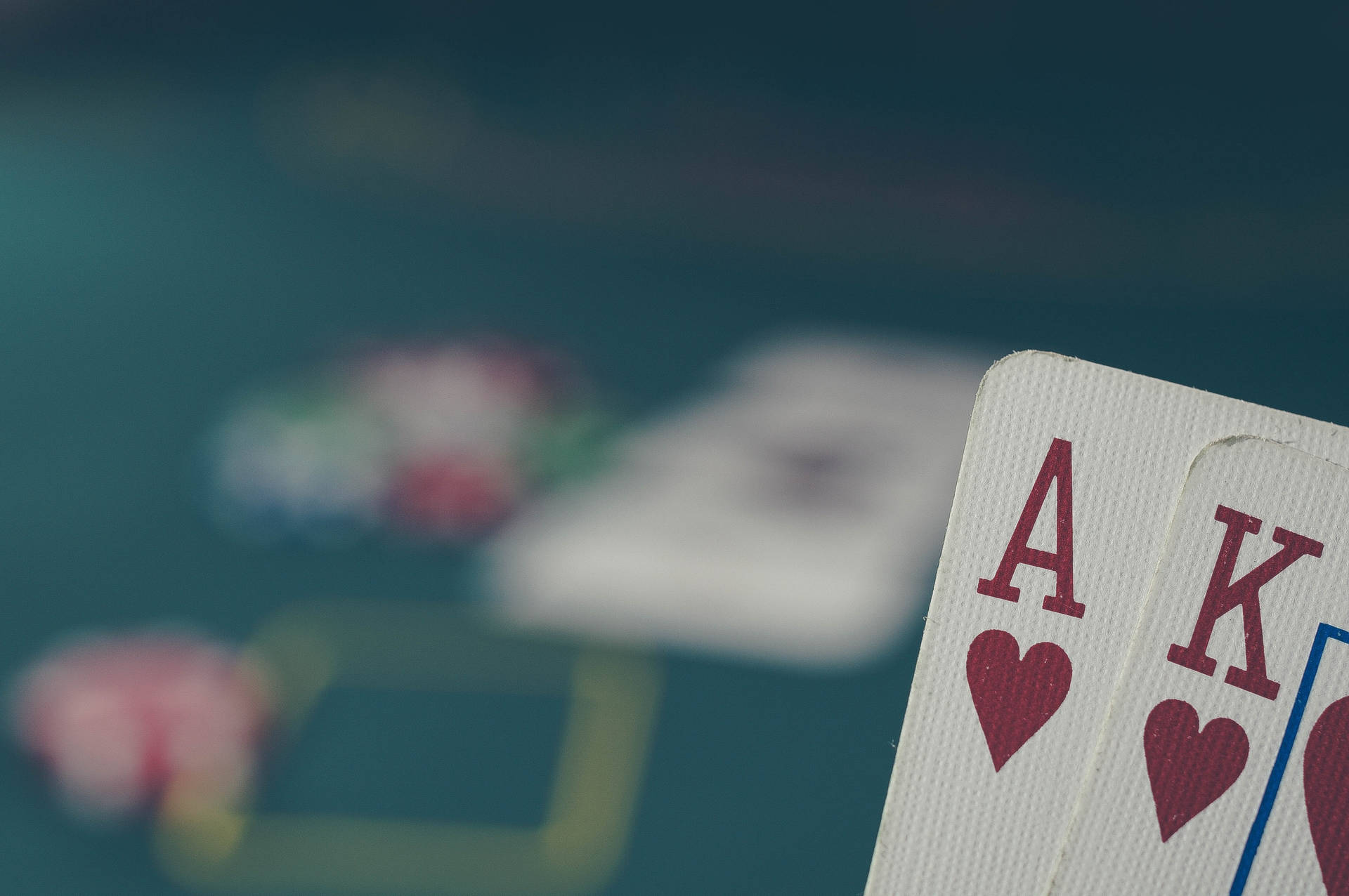 Baccarat Ace And King Of Hearts Desktop Wallpaper