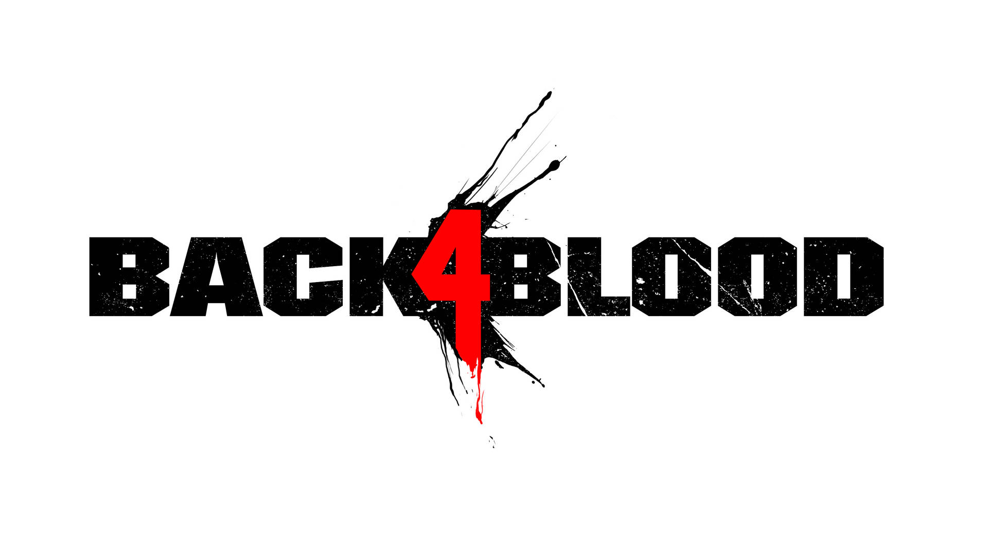 Back 4 Blood Logo On White Background