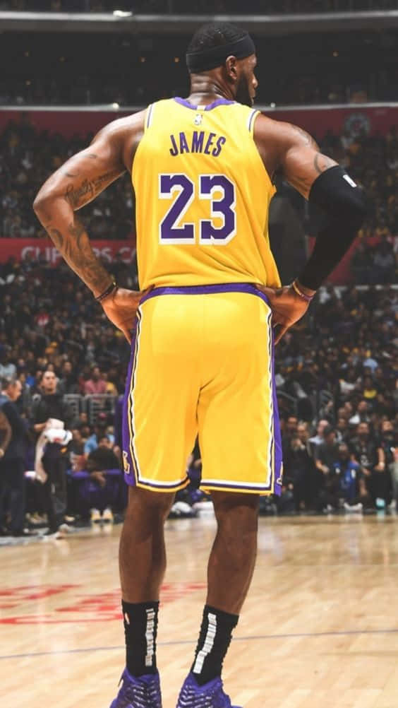 Back Of King Lebron James Background