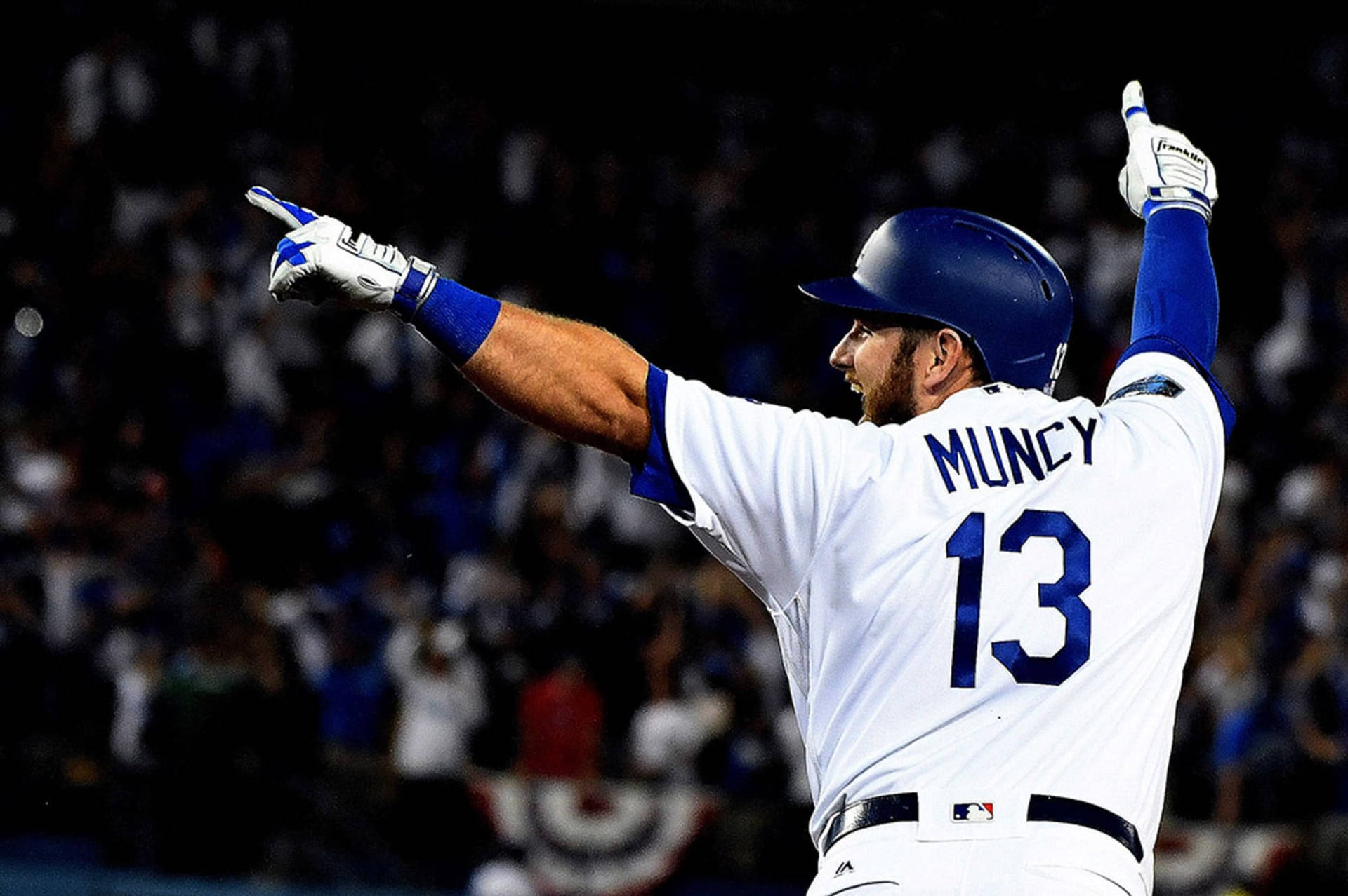 Back Of Max Muncy Background