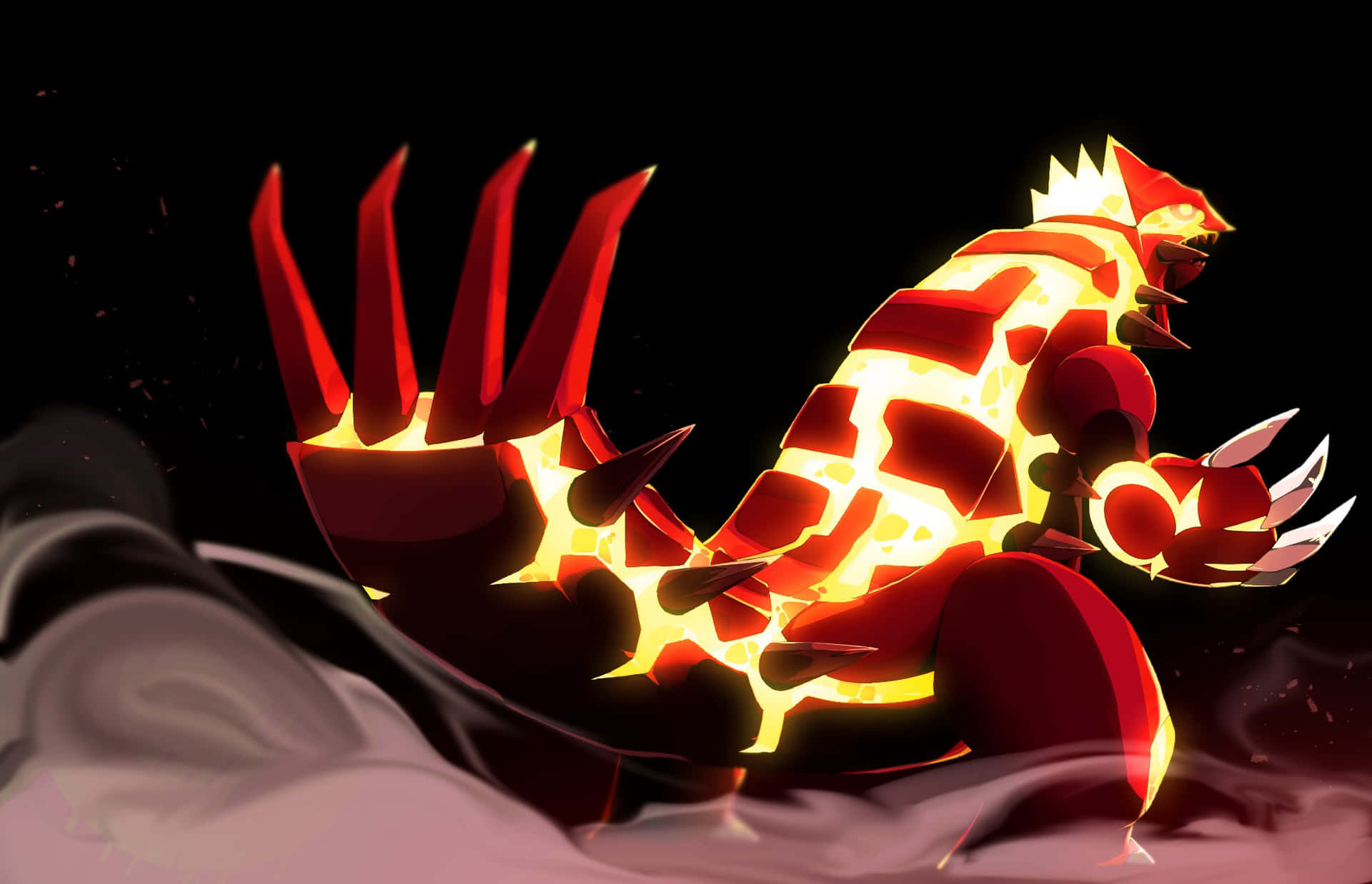 Back Side Of Primal Groudon Background