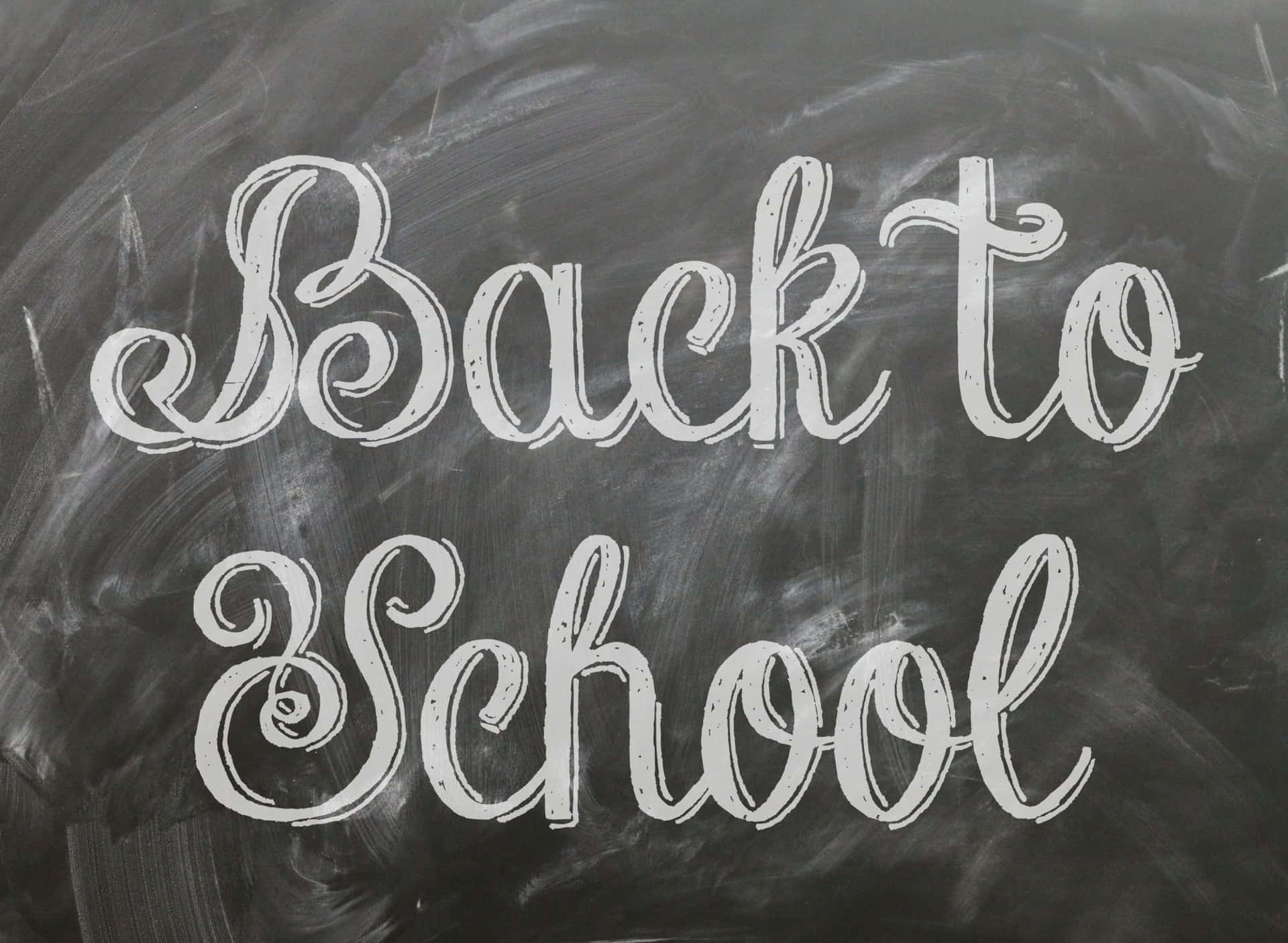 Back To School Chalk Calligraphy