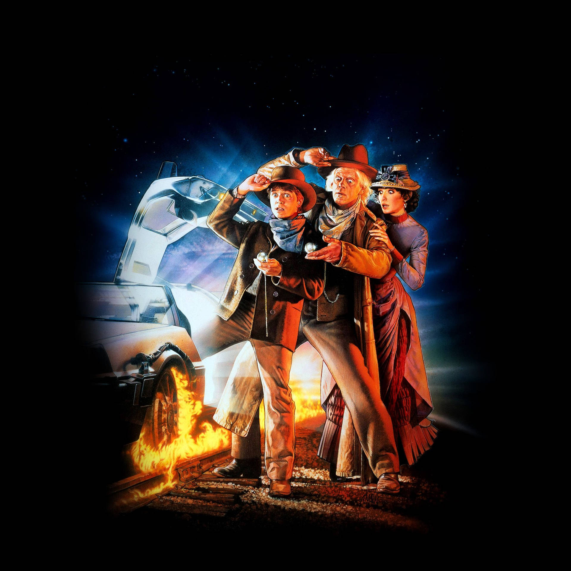 Back To The Future 3 Movie Poster Background