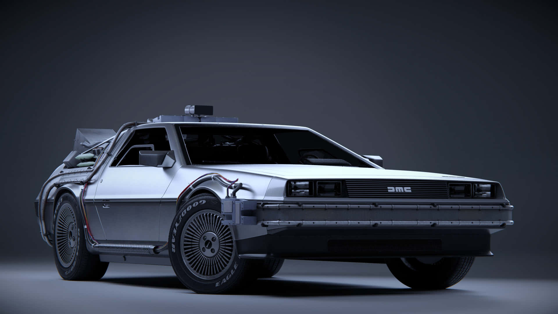 Back To The Future_ De Lorean_ Time Machine Background