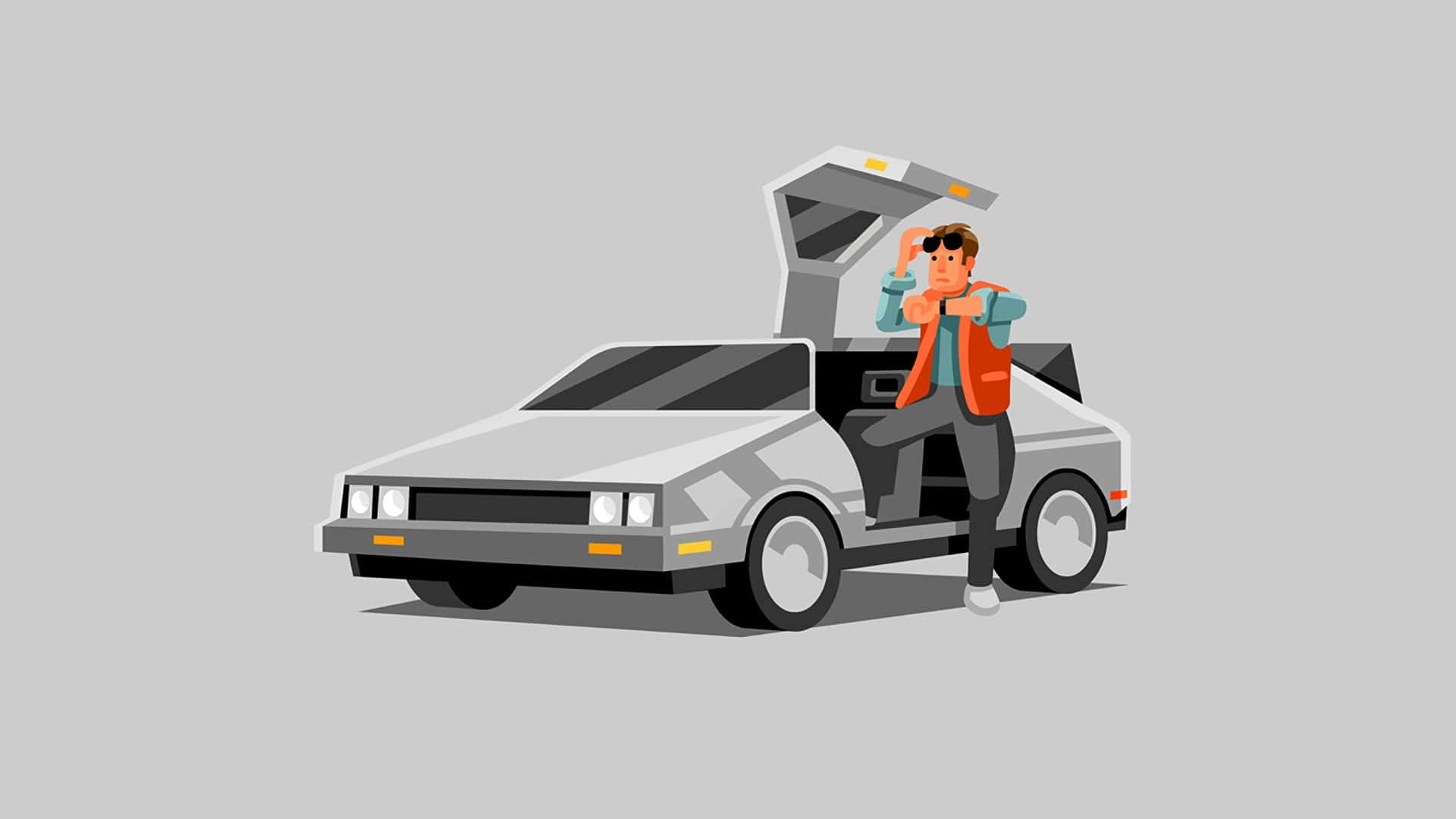 Back To The Future De Loreanand Character Background