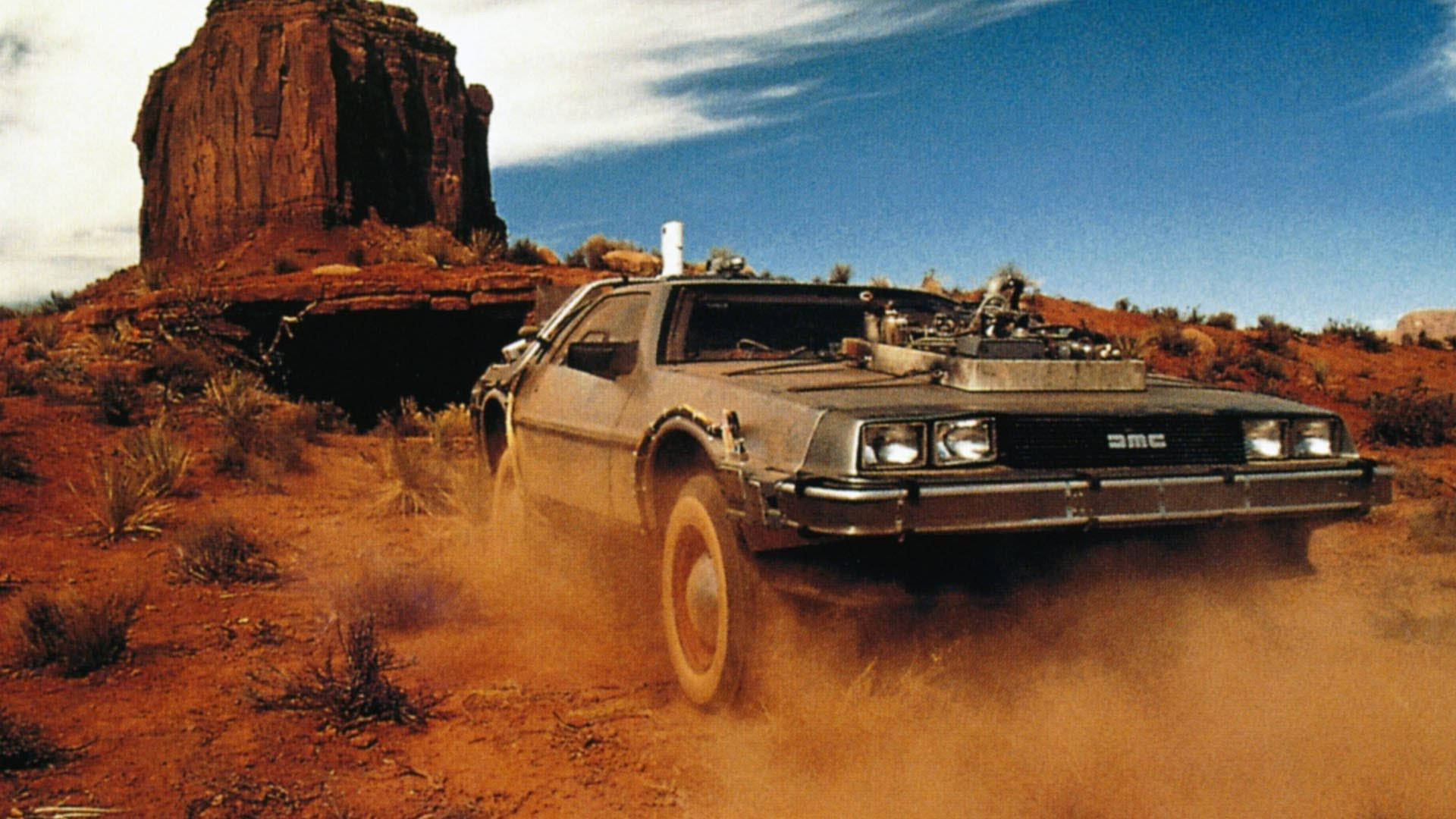 Back To The Future In The Desert Background