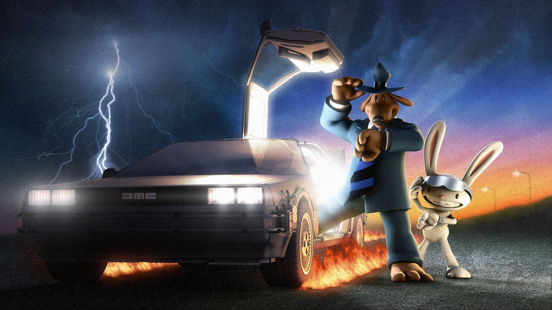 Back To The Future Sam And Max Background