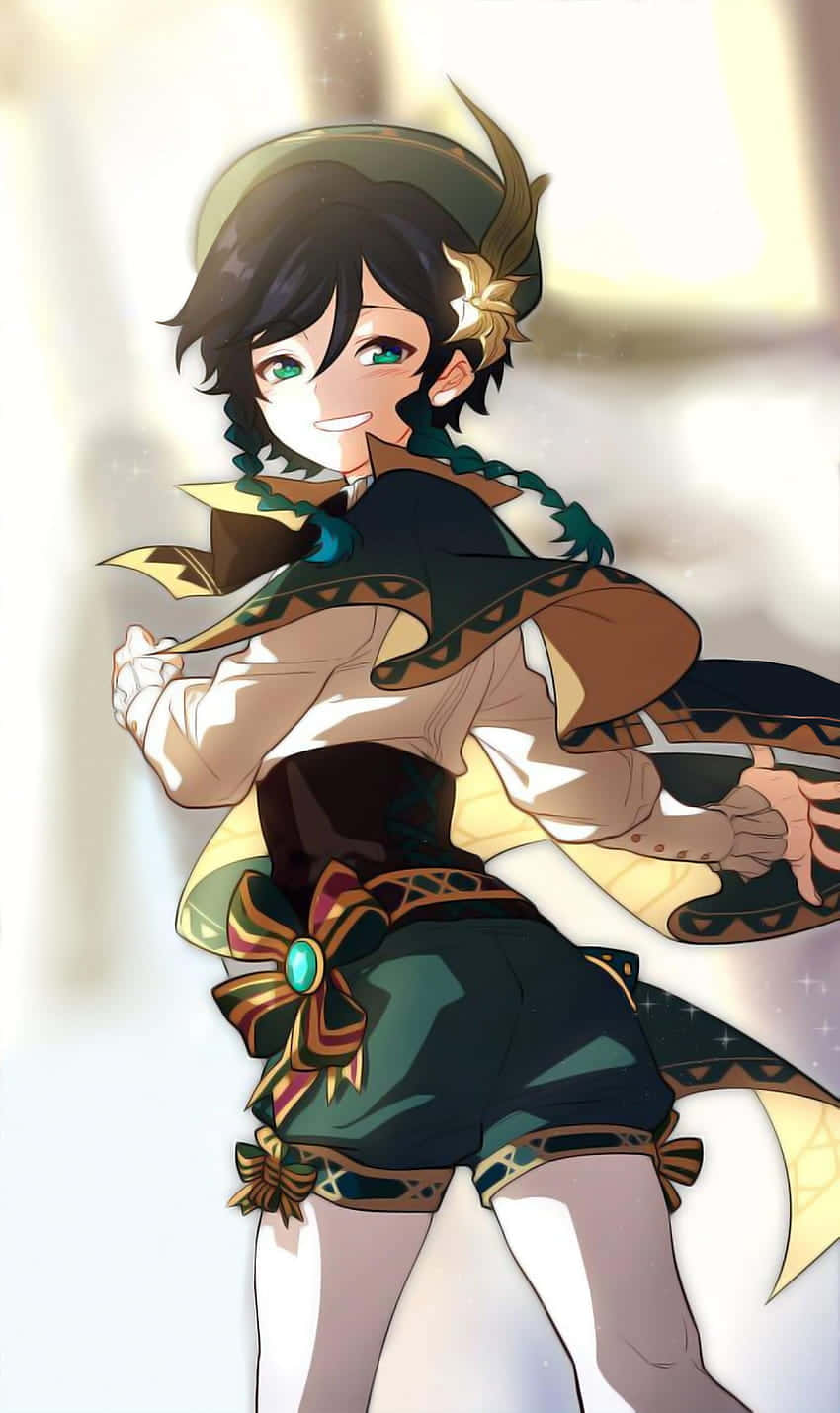 Back Turned Venti Pfp Background