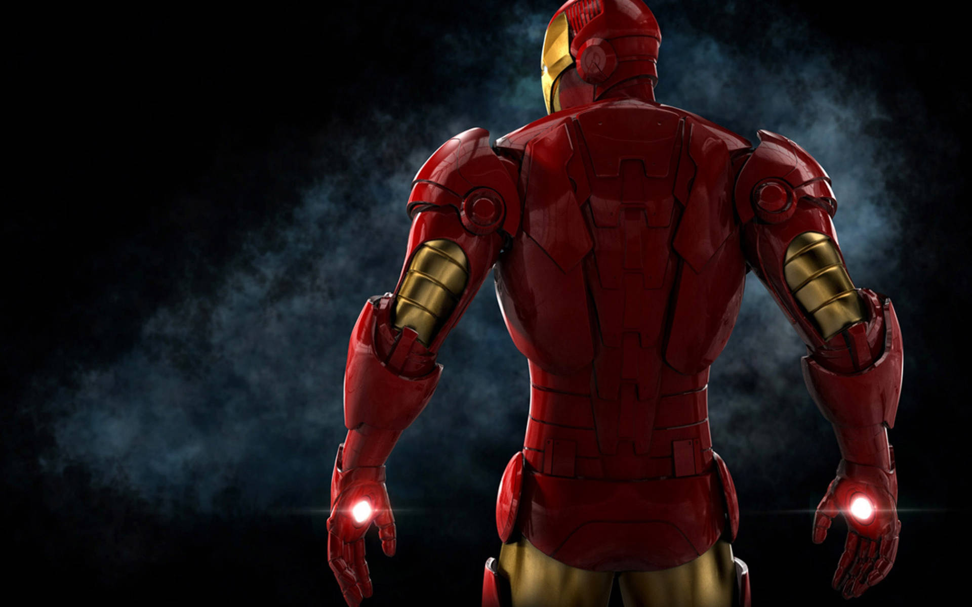 Back View Of Superhero Iron Man Background