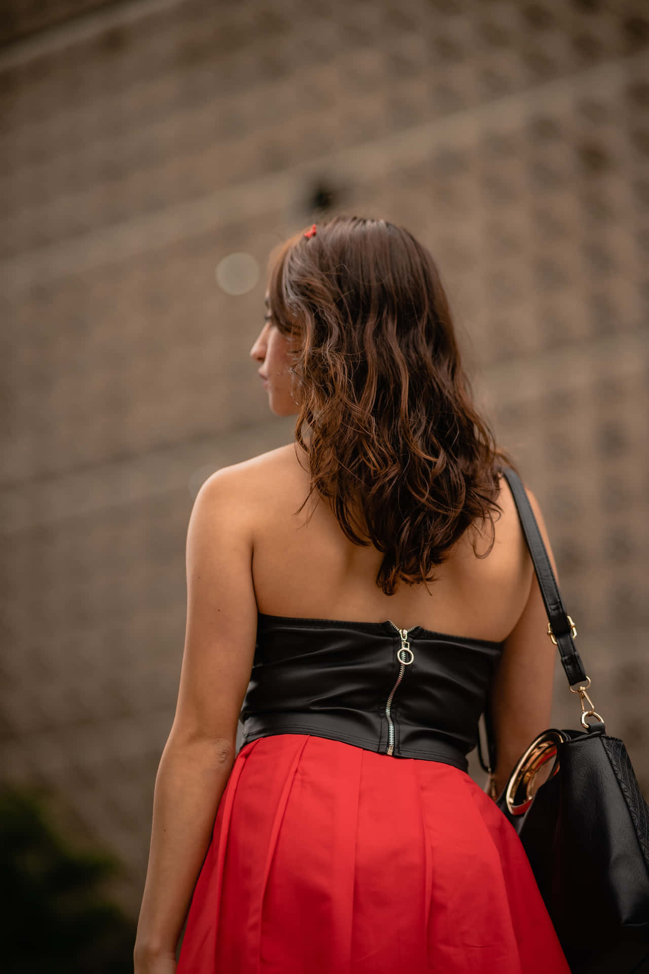 Back View Of The Elegant Linda Chica