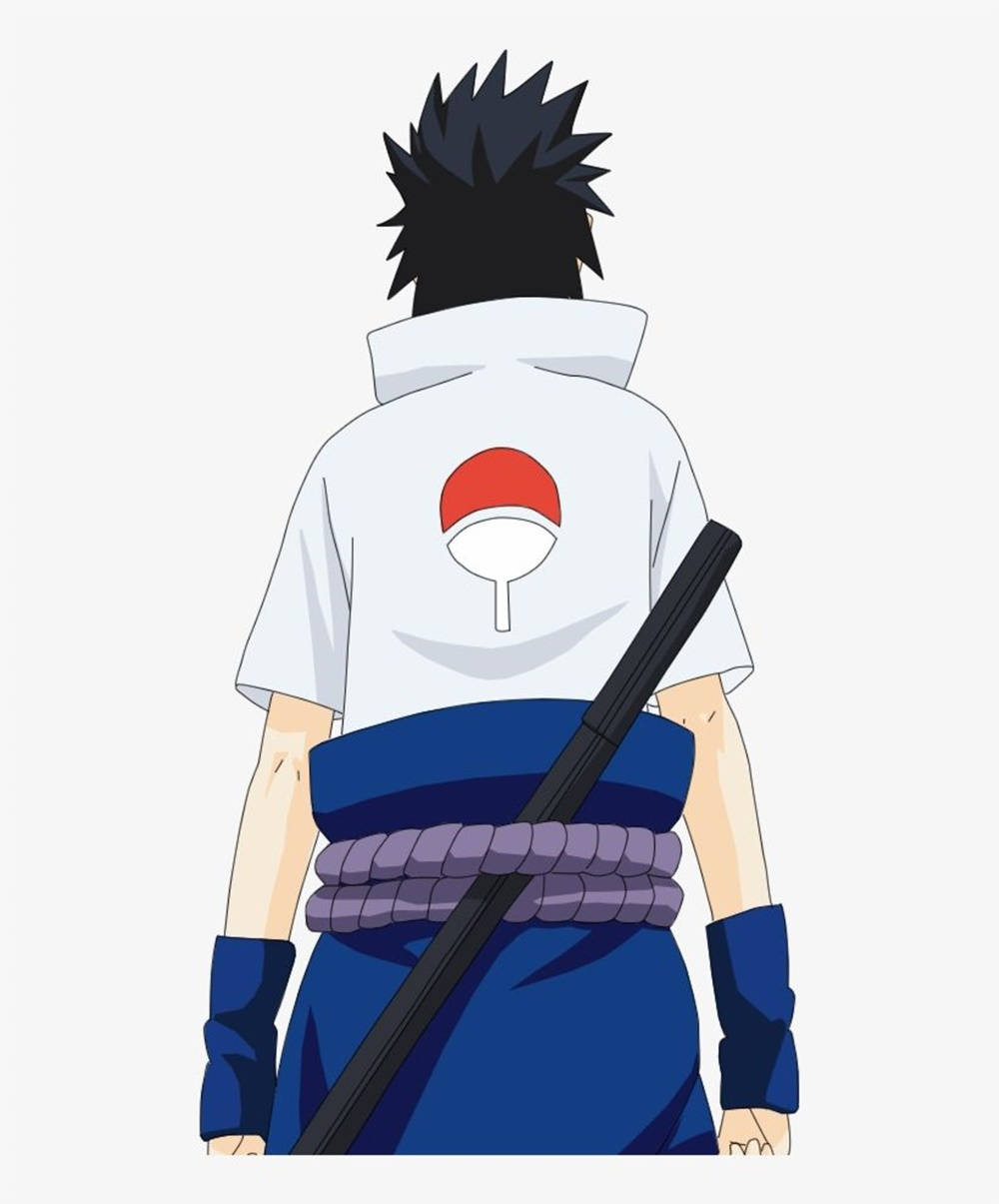 Back View Uchiha Sasuke Naruto Iphone