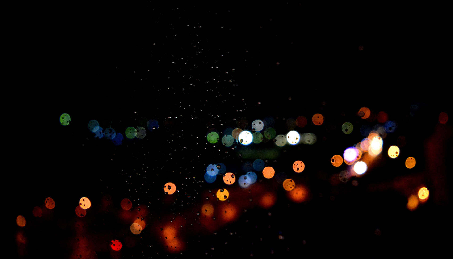 Background Black With Bokeh Lights